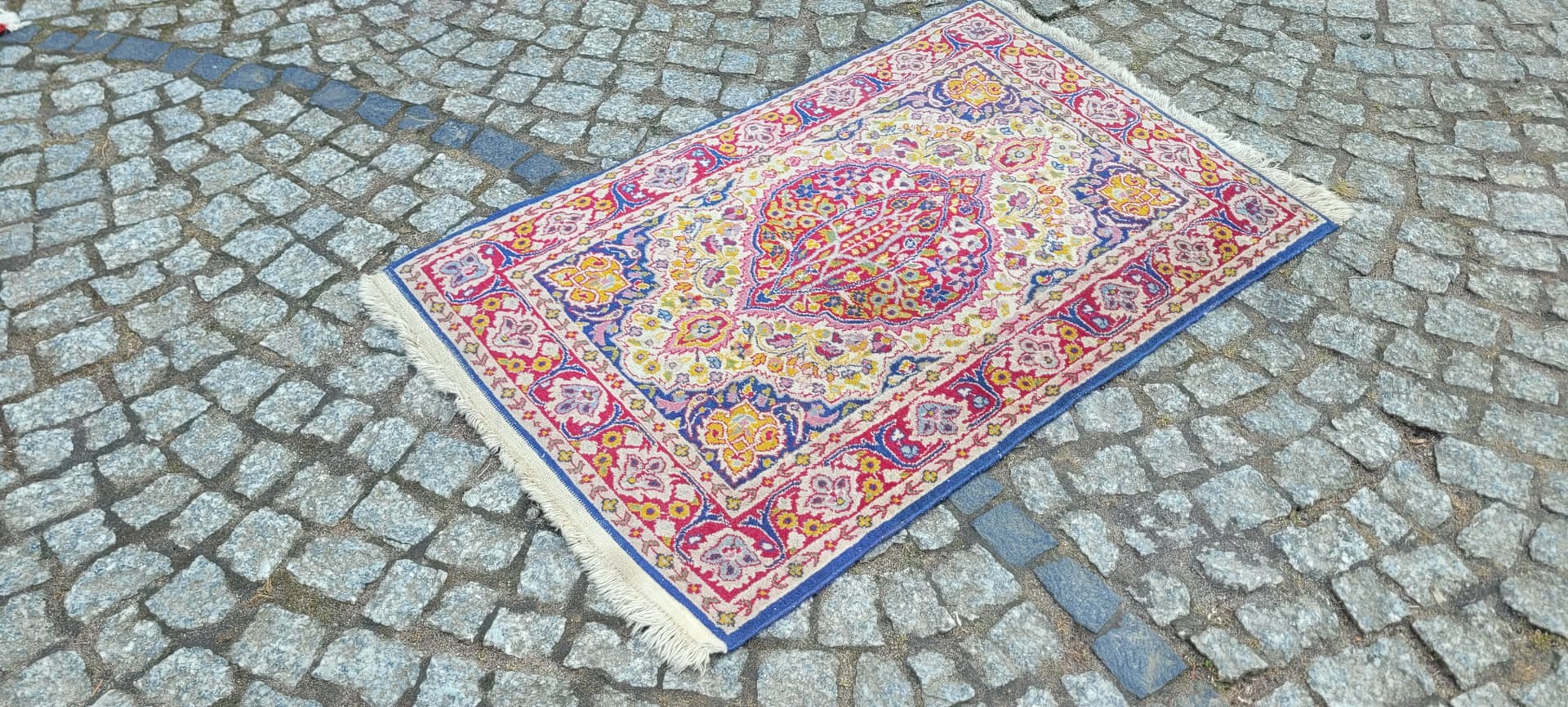 Dywan Indo Tabriz 64x100 cm, multikolor, wełna, Indie - 290133