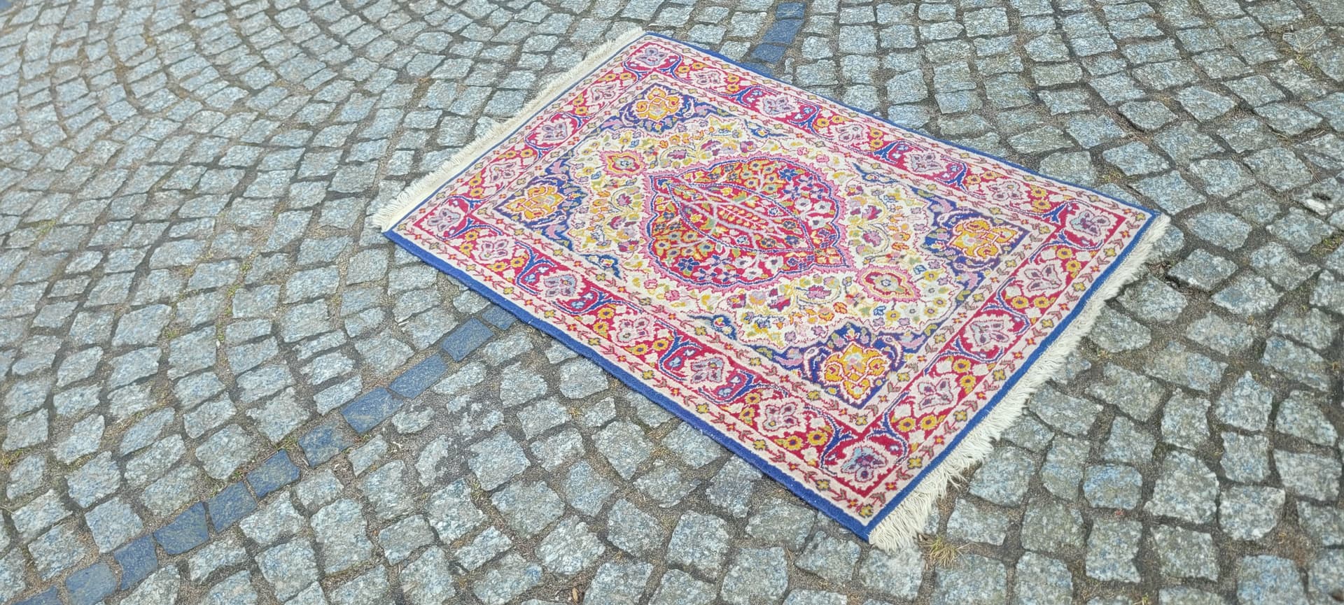 Dywan Indo Tabriz 64x100 cm, multikolor, wełna, Indie - 290131