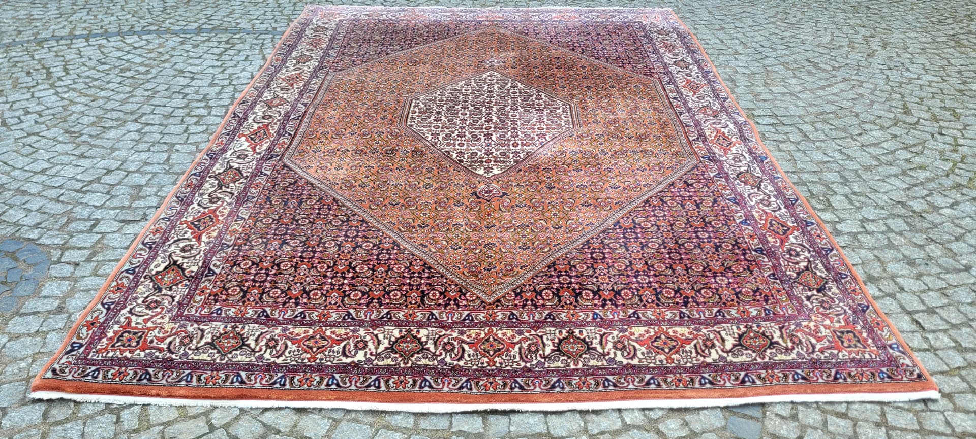 Dywan perski Bidjar Takab 205x300 cm, multikolor, wełna, Iran - 290193
