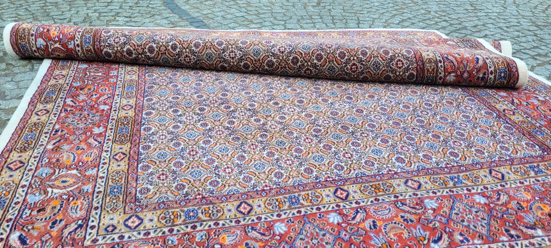 Dywan perski Moud, multikolor, wełna, Iran, 200x245 cm - 290217