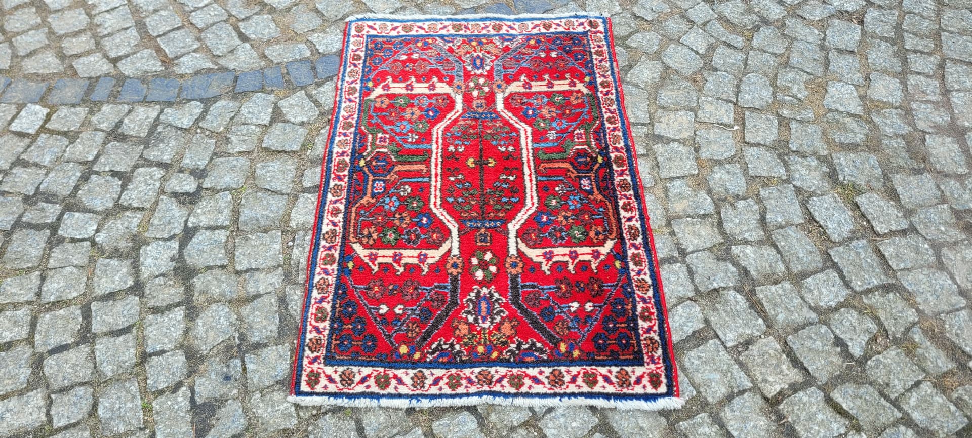 Dywan Dżuszegan 55x80 cm, multikolor, wełna, Iran - 290249