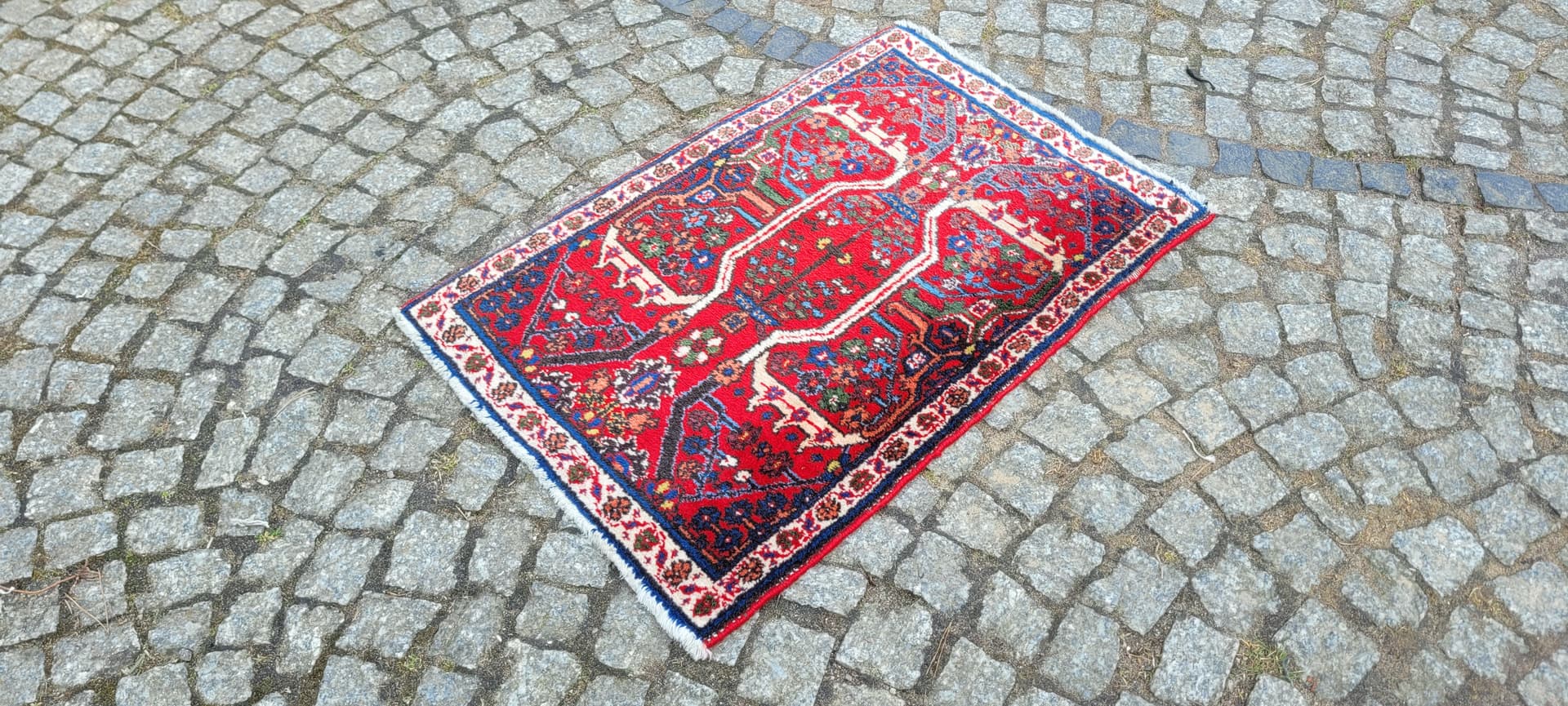 Dywan Dżuszegan 55x80 cm, multikolor, wełna, Iran - 290246