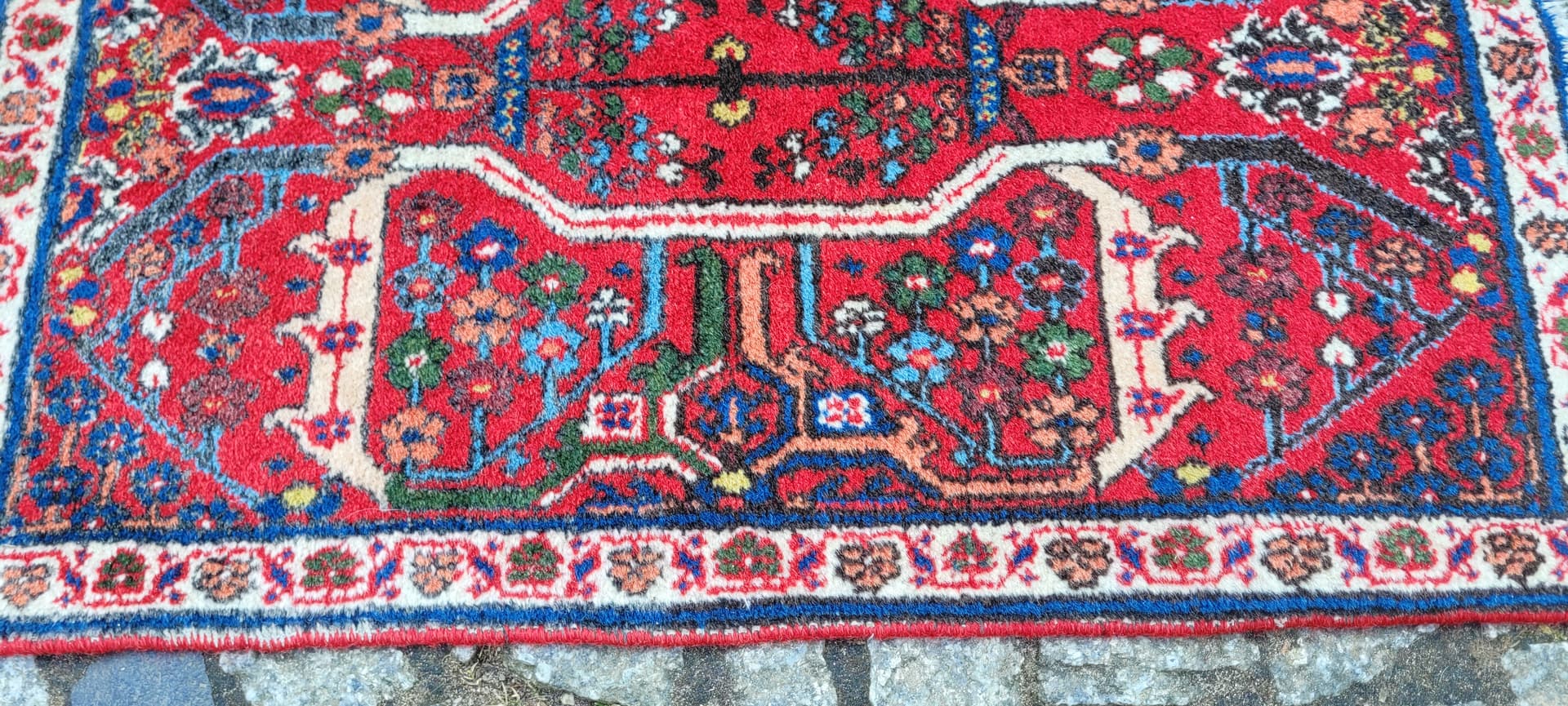 Dywan Dżuszegan 55x80 cm, multikolor, wełna, Iran - 290252