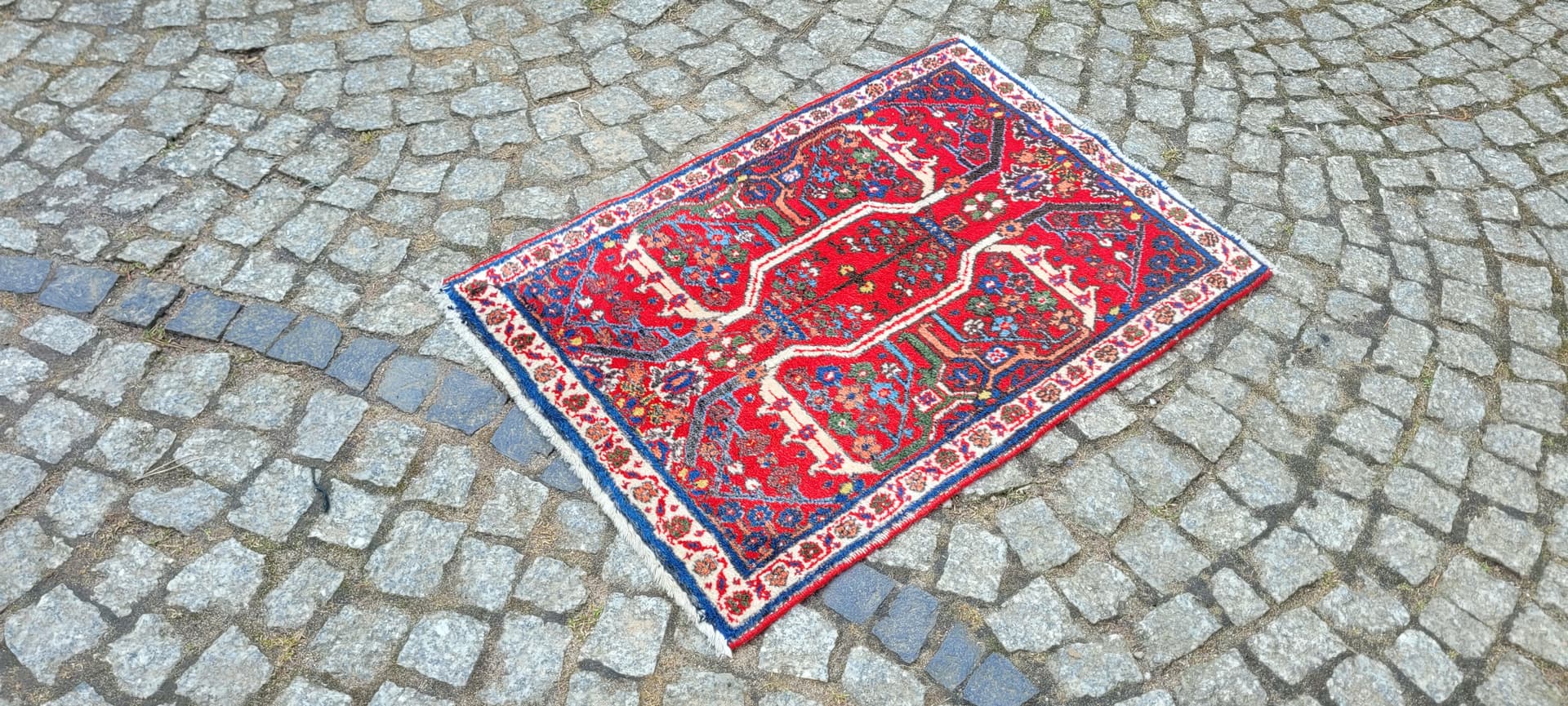 Dywan Dżuszegan 55x80 cm, multikolor, wełna, Iran - 290248