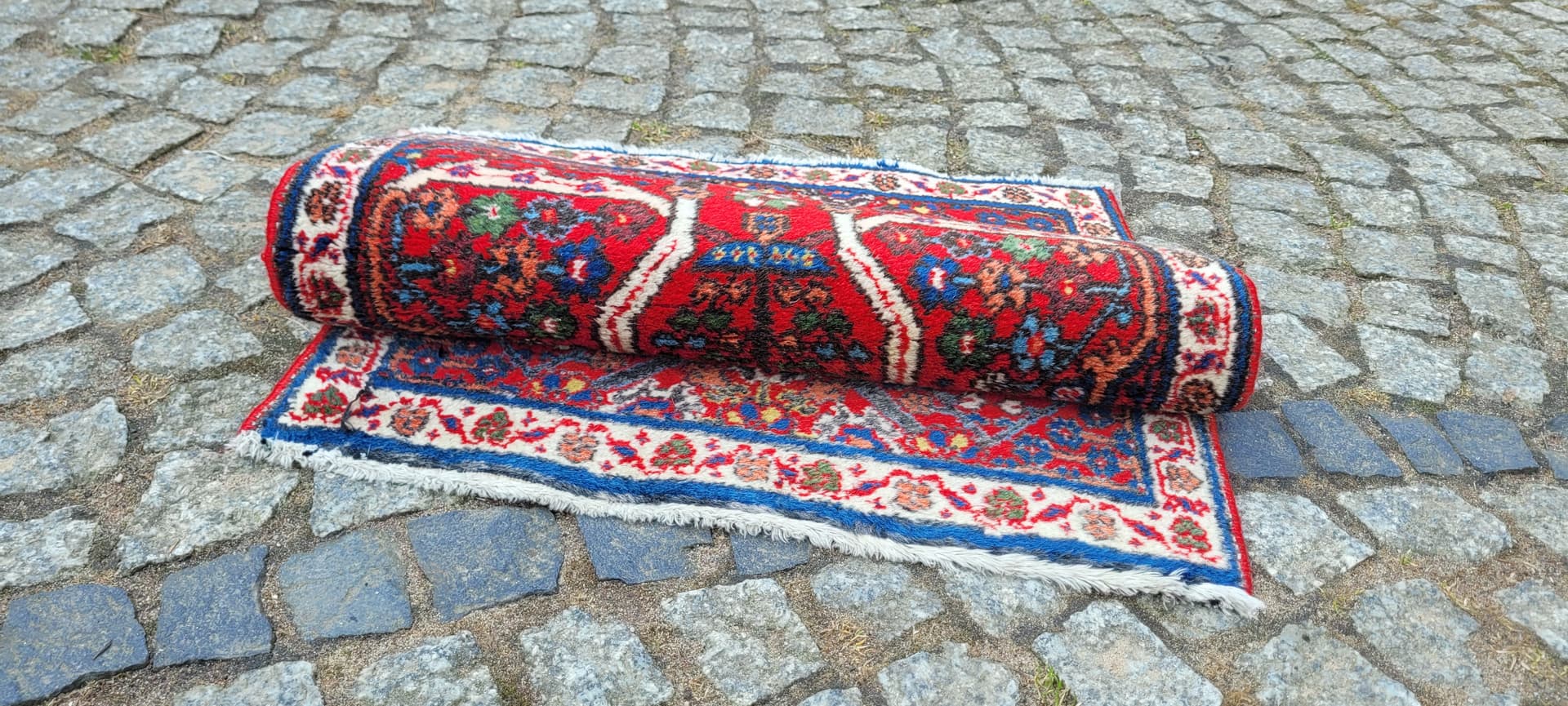 Dywan Dżuszegan 55x80 cm, multikolor, wełna, Iran - 290242