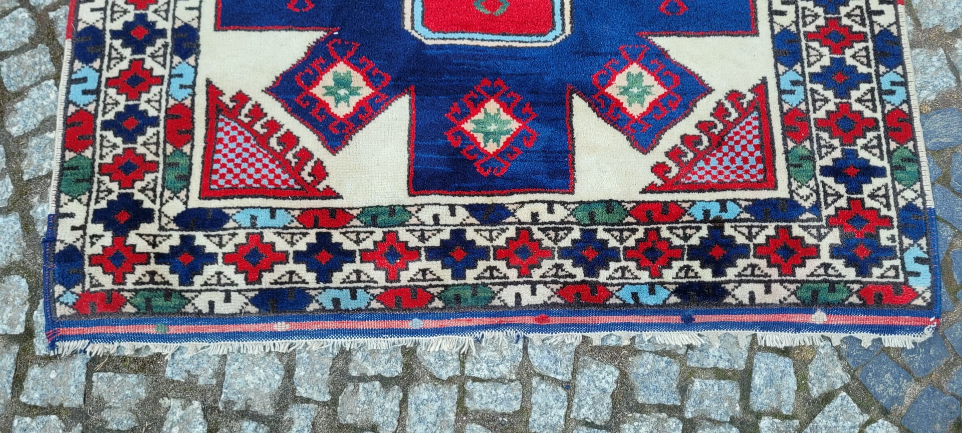 Dywan anatolijski, multikolor, wełna, Turcja, ok. 100x110 cm - 290258