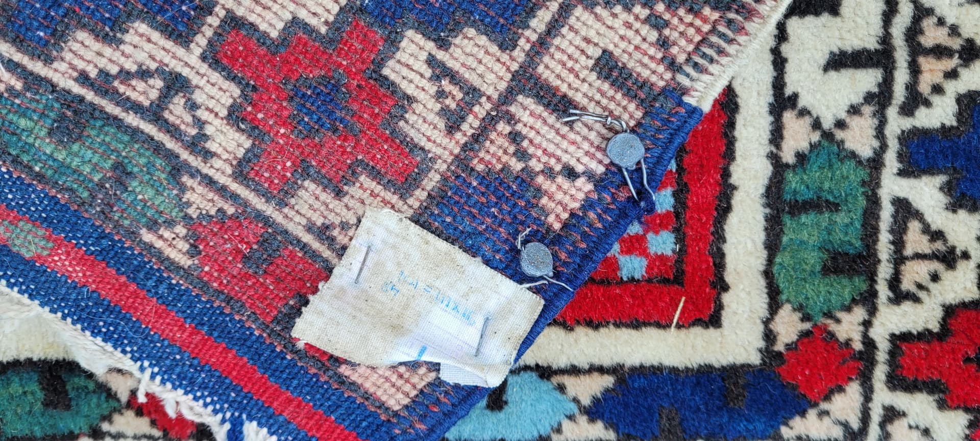 Dywan anatolijski, multikolor, wełna, Turcja, ok. 100x110 cm - 290255