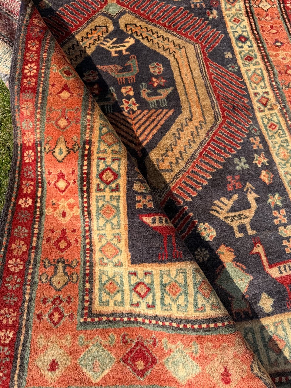 Chodnik Hamadan 365x125 cm, multikolor, wełna, Iran - 290277