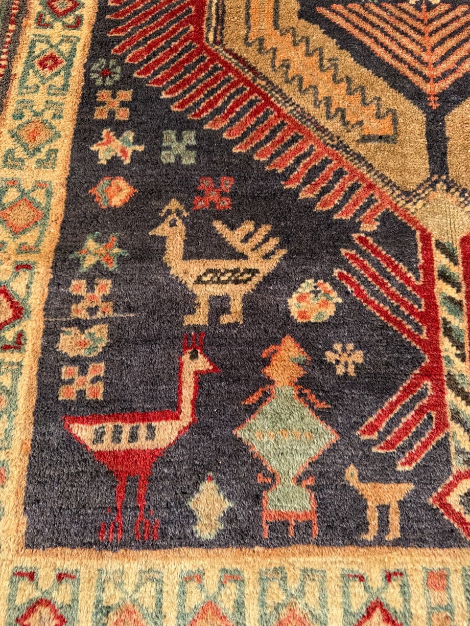 Chodnik Hamadan 365x125 cm, multikolor, wełna, Iran - 290278