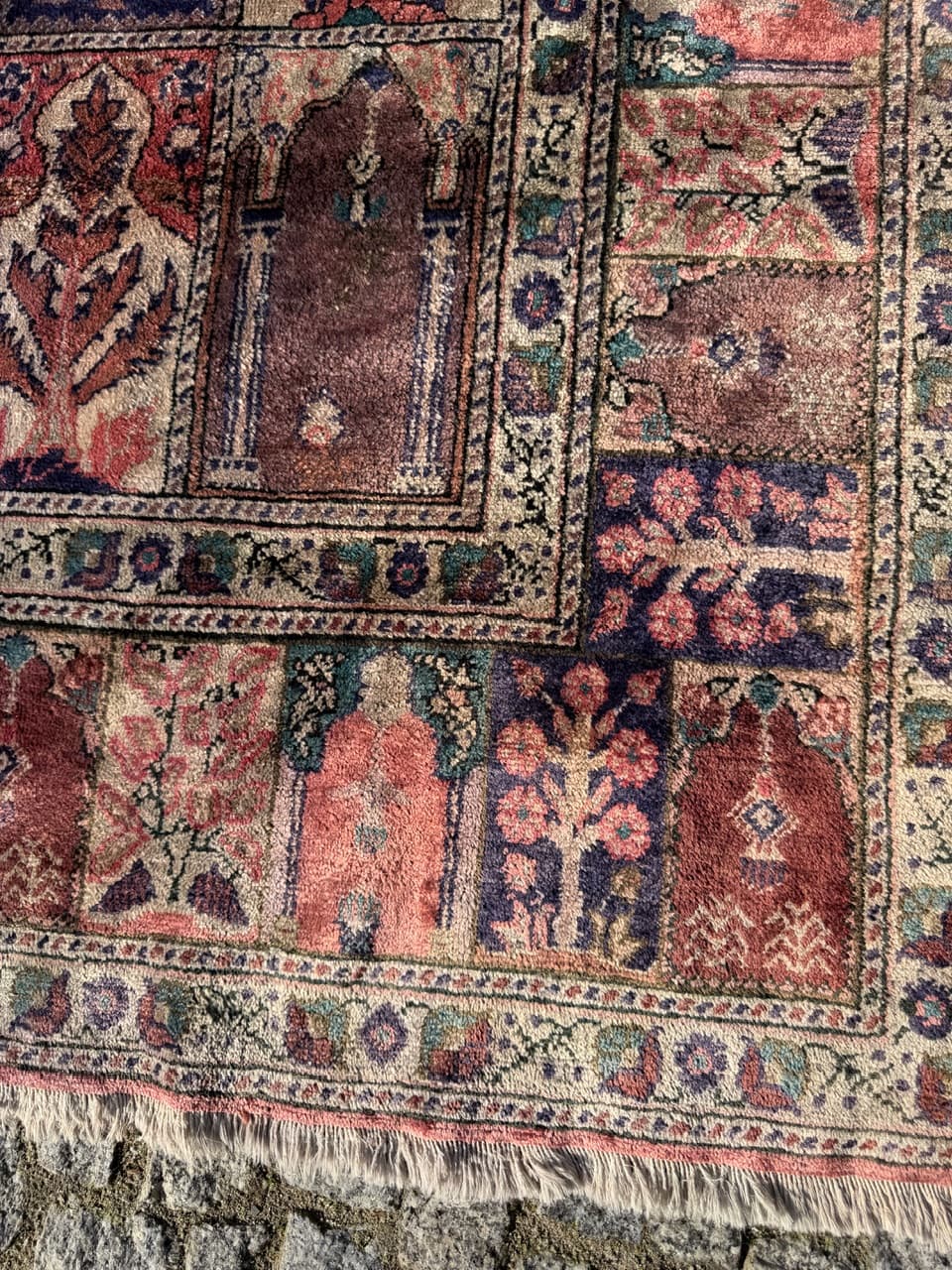 Dywan Kayserie 180x120 cm, jedwab naturalny multikolor, bawełna, Turcja, lata 90. - 290290