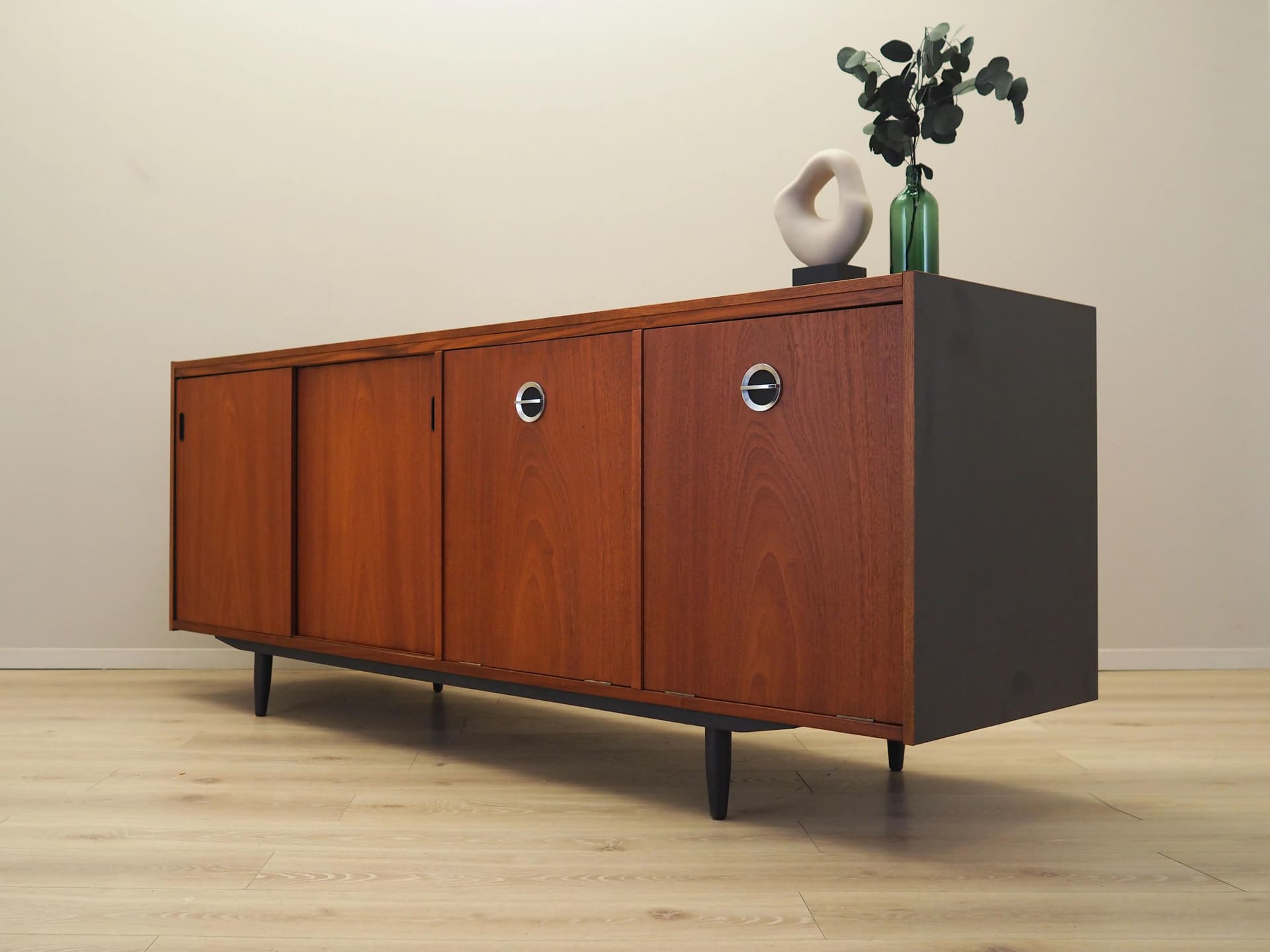 Sideboard, teak brązowy, Dania, lata 70. - 21427