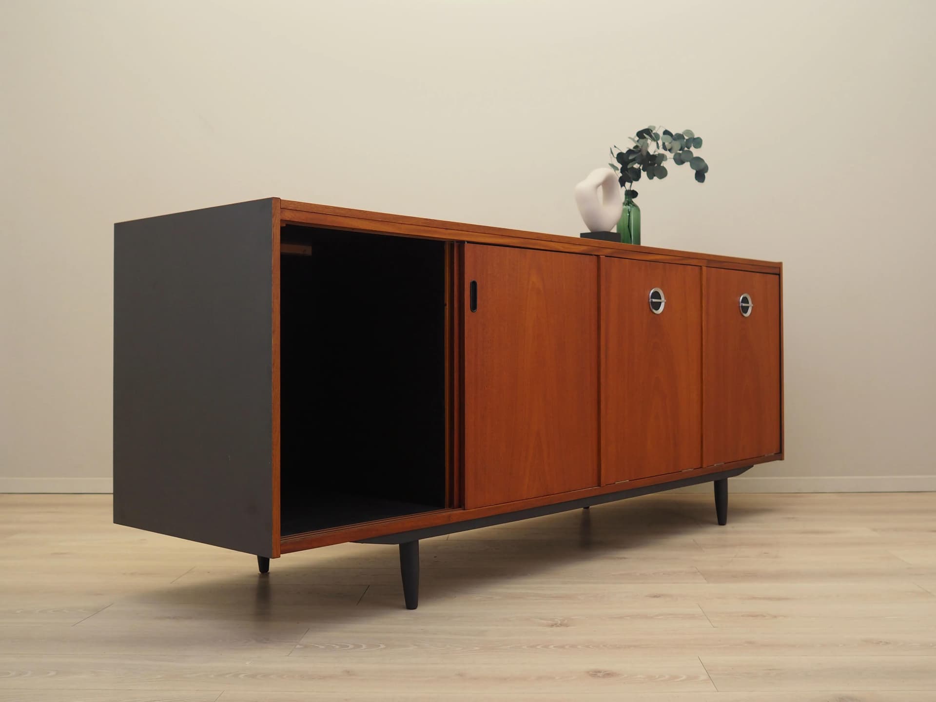 Sideboard, teak brązowy, Dania, lata 70. - 21430