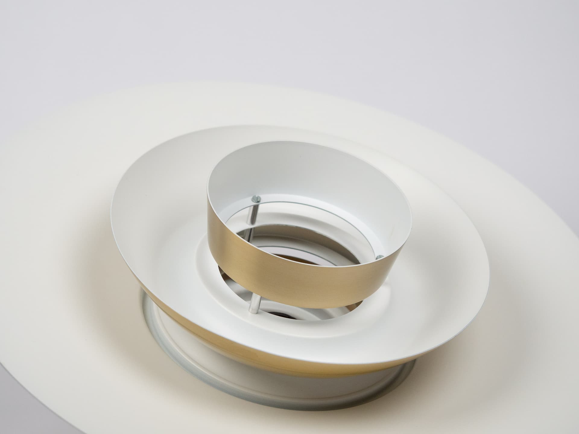 Lampa wisząca Superlight, aluminium złoty, proj. D. Mogensen, Dania, lata 80. - 290318