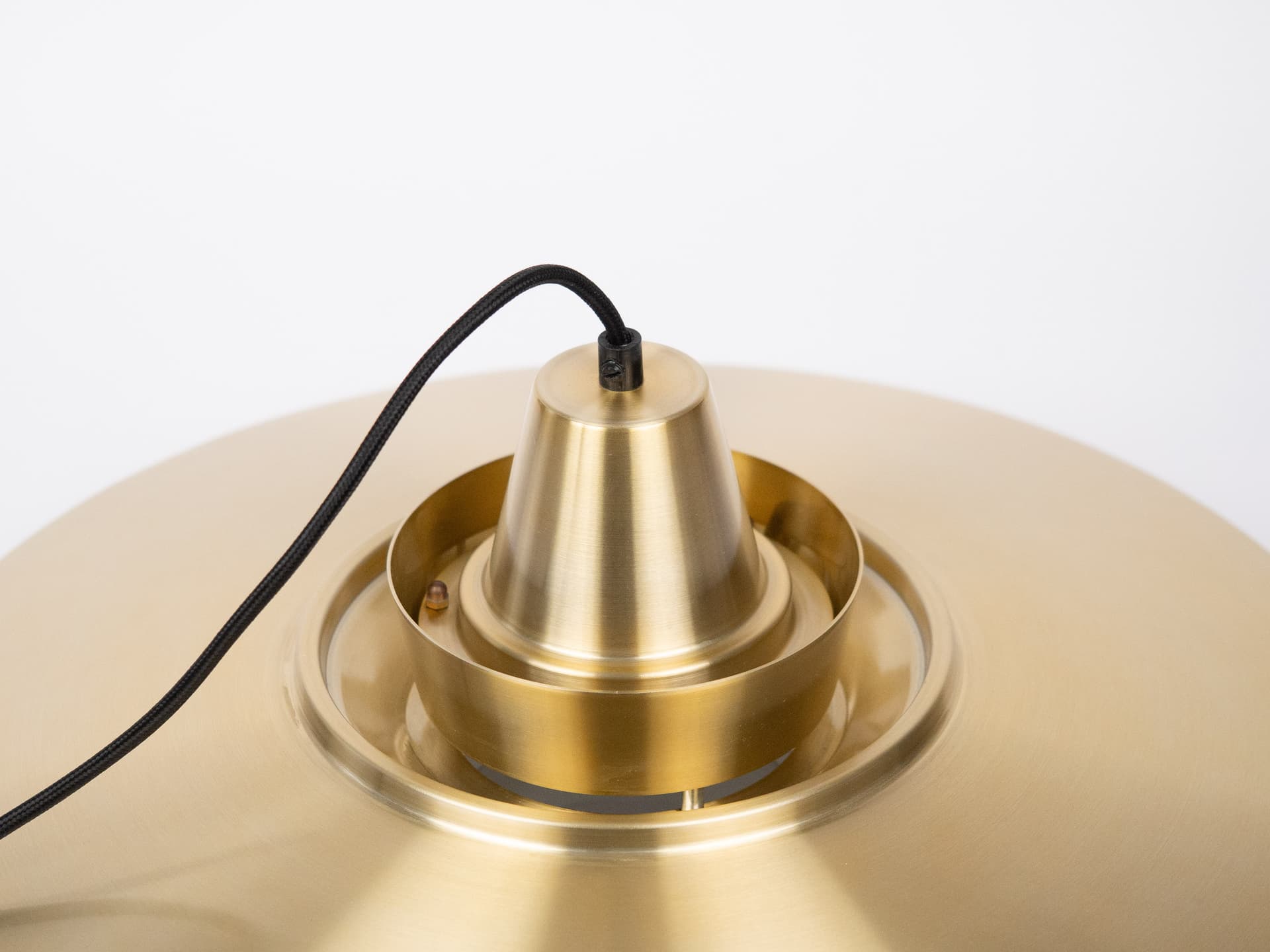 Lampa wisząca Superlight, aluminium złoty, proj. D. Mogensen, Dania, lata 80. - 290315