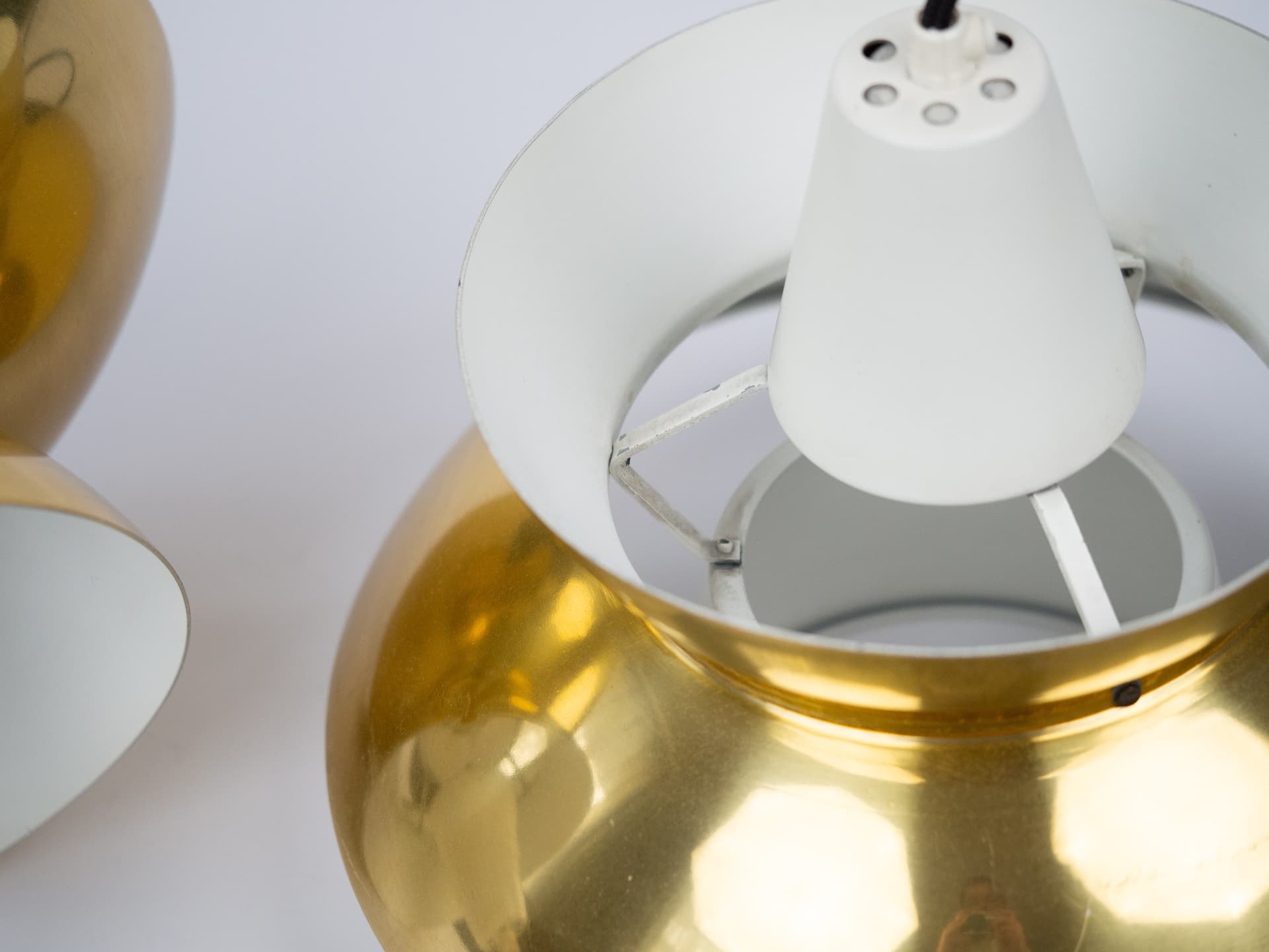 Para lamp wiszących Doo Top, złoty, Louis Poulsen, Dania, lata 70. - 290342