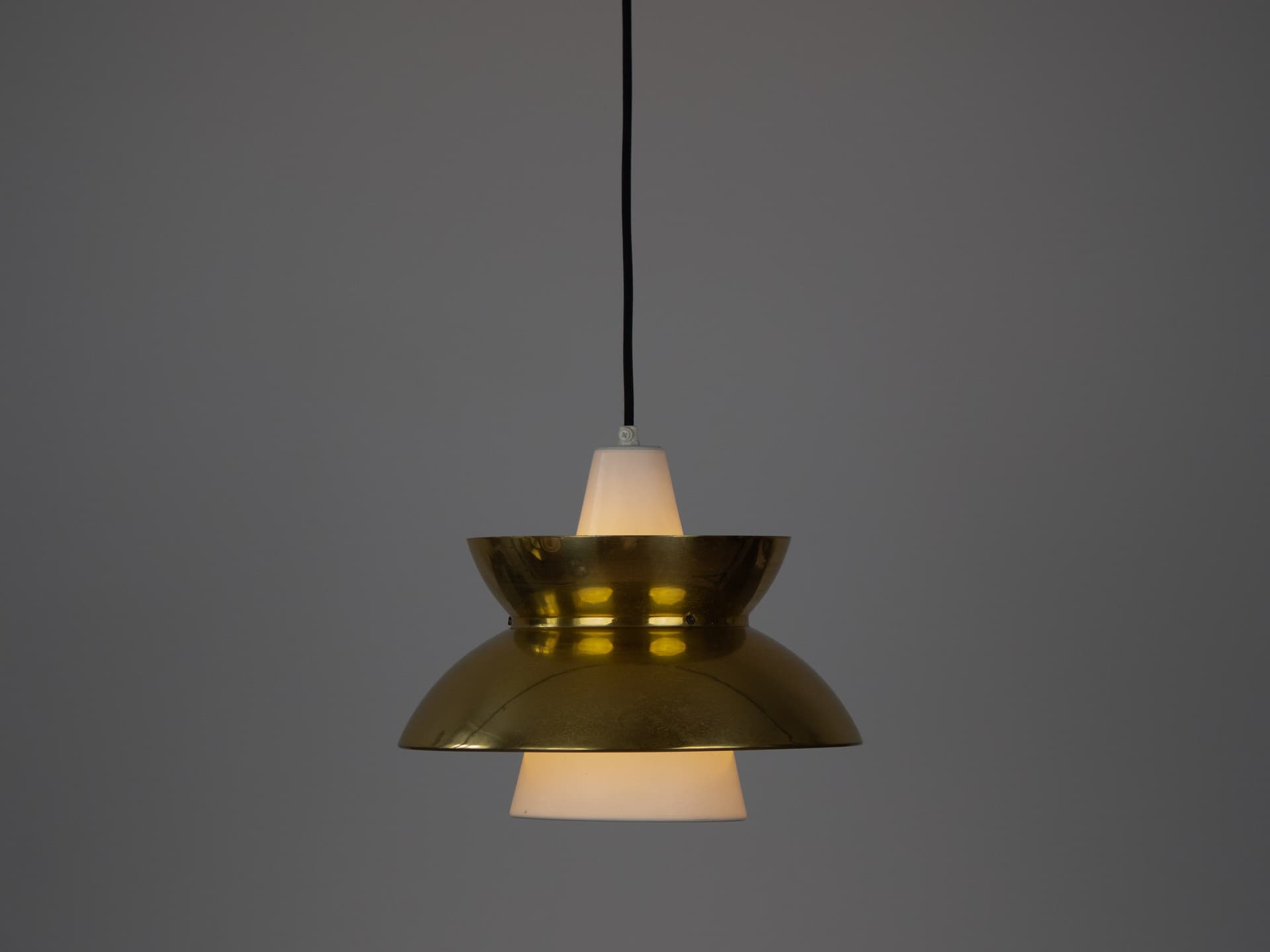 Para lamp wiszących Doo Top, złoty, Louis Poulsen, Dania, lata 70. - 290334