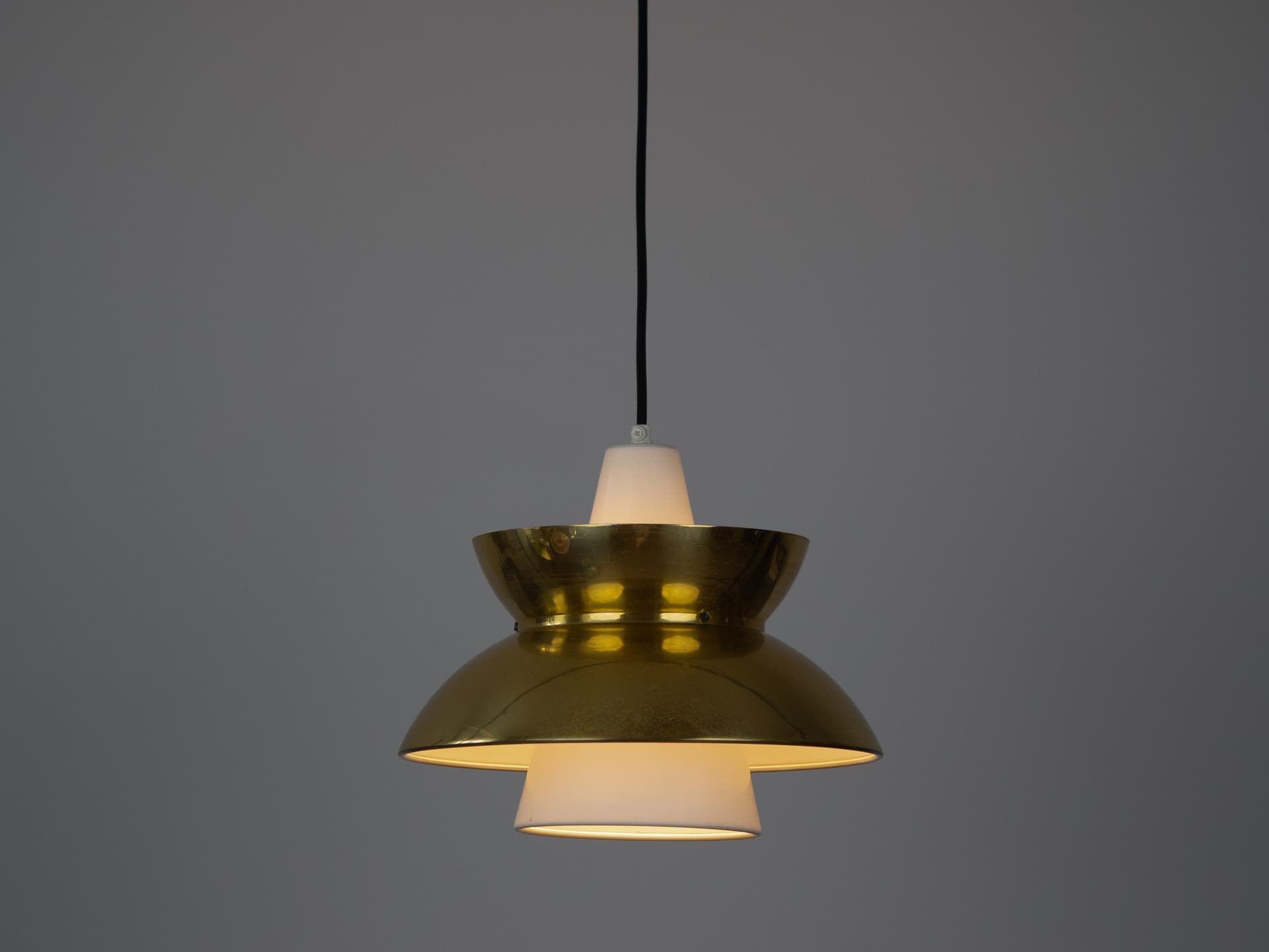 Para lamp wiszących Doo Top, złoty, Louis Poulsen, Dania, lata 70. - 290335