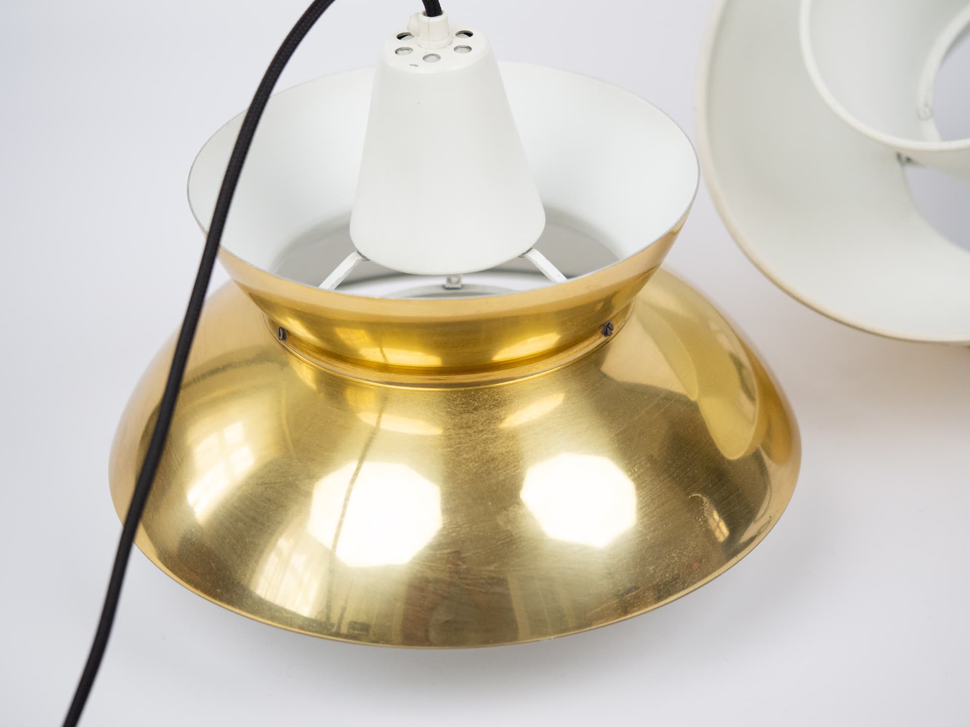 Para lamp wiszących Doo Top, złoty, Louis Poulsen, Dania, lata 70. - 290338