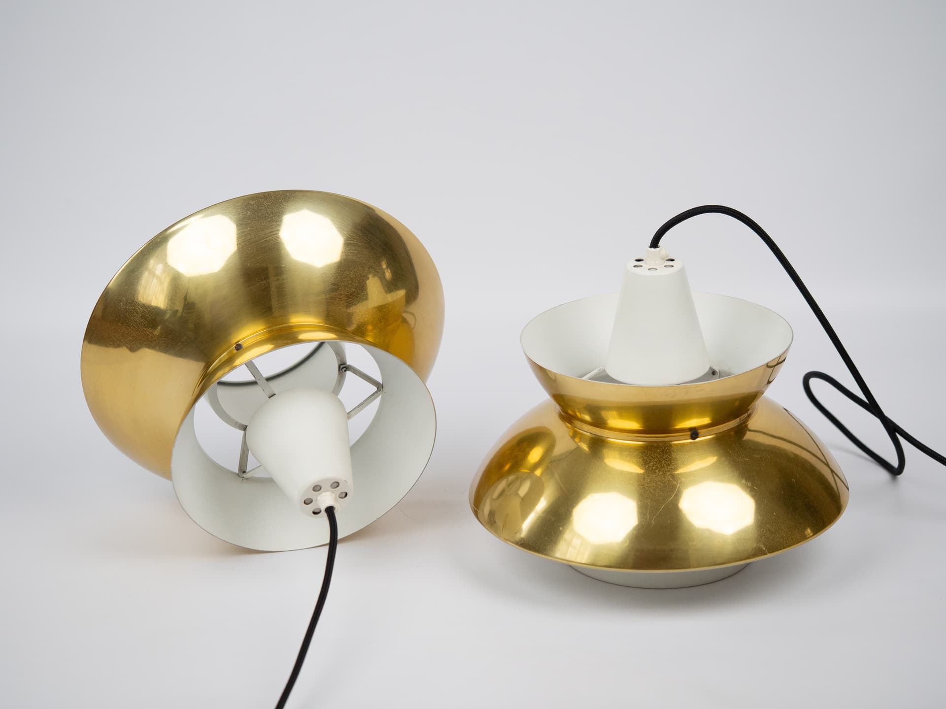 Para lamp wiszących Doo Top, złoty, Louis Poulsen, Dania, lata 70. - 290340