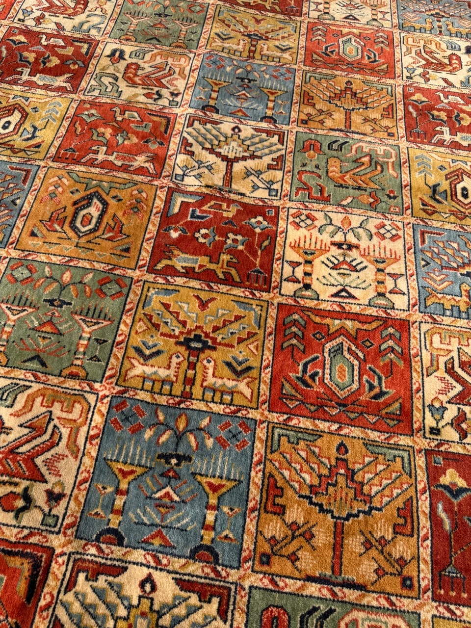 Dywan perski, multikolor, wełna, Niemcy, lata 90., 275x200 cm - 290483