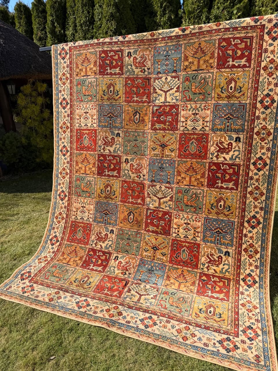 Dywan perski, multikolor, wełna, Niemcy, lata 90., 275x200 cm - 290470