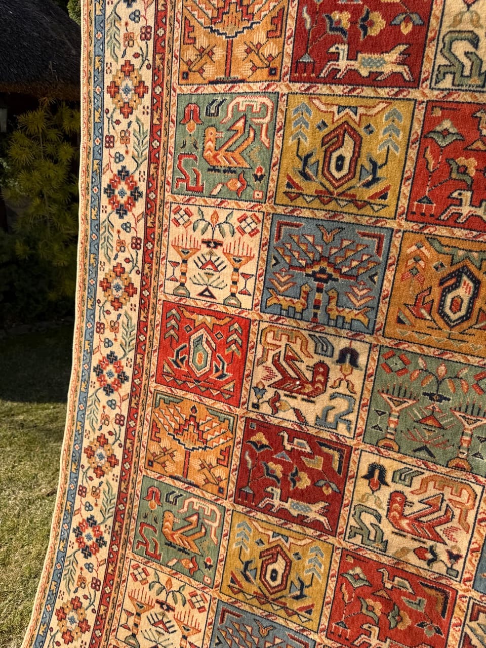 Dywan perski, multikolor, wełna, Niemcy, lata 90., 275x200 cm - 290473