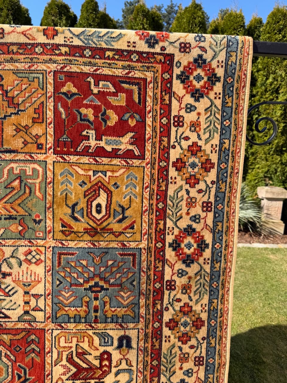 Dywan perski, multikolor, wełna, Niemcy, lata 90., 275x200 cm - 290472