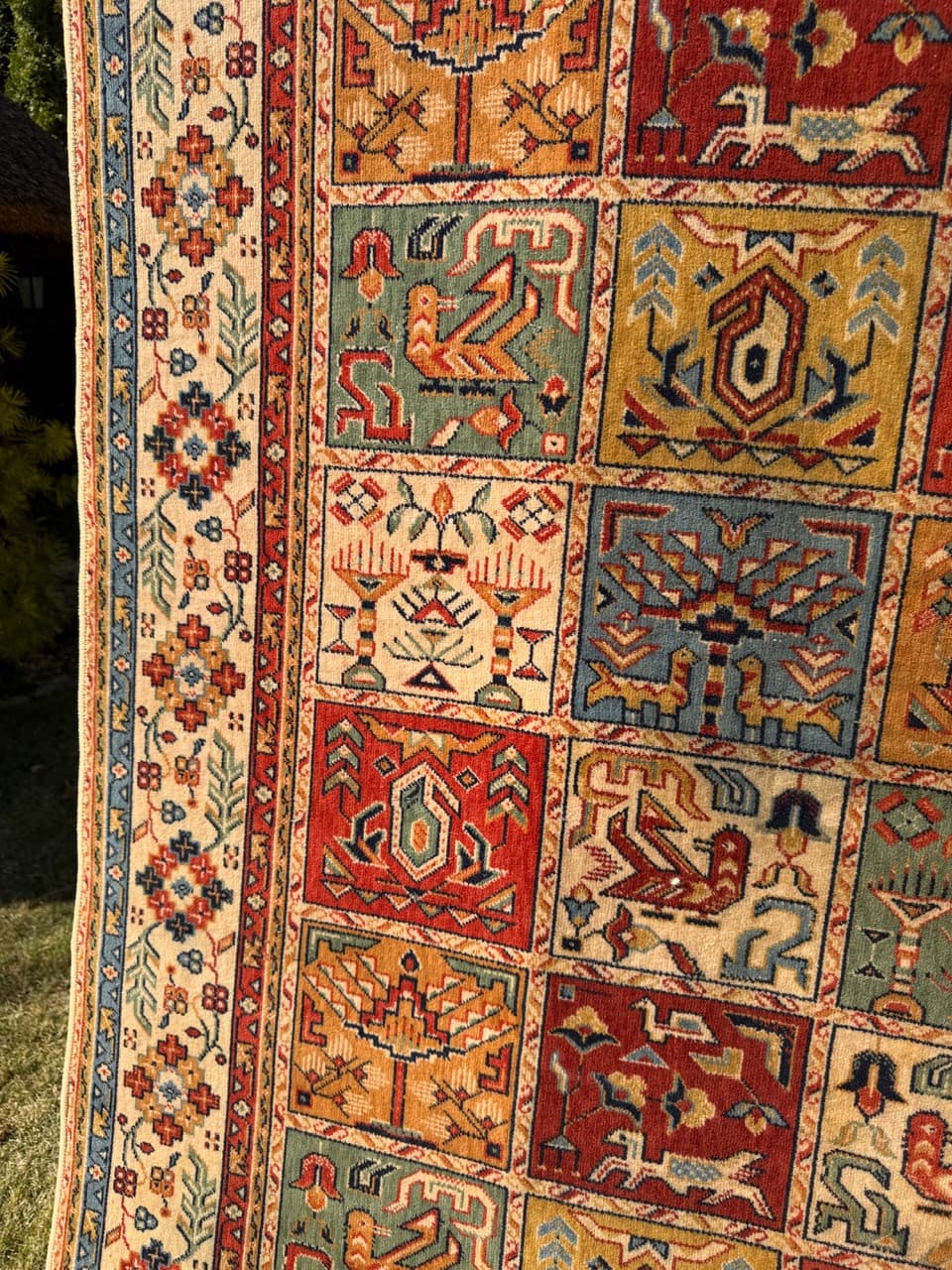 Dywan perski, multikolor, wełna, Niemcy, lata 90., 275x200 cm - 290479