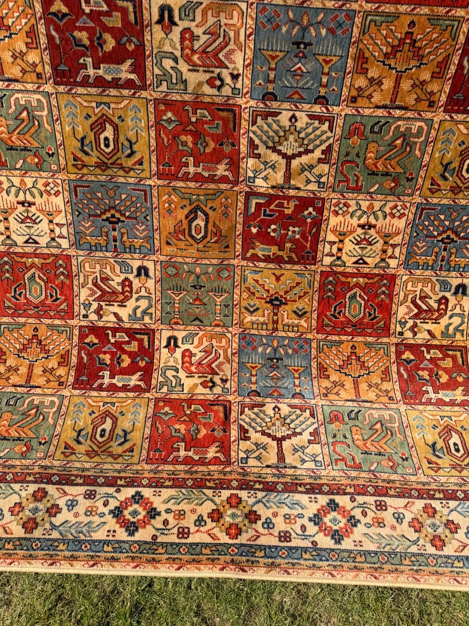 Dywan perski, multikolor, wełna, Niemcy, lata 90., 275x200 cm - 290476