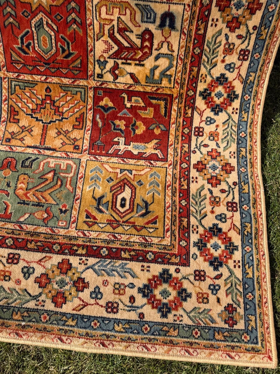 Dywan perski, multikolor, wełna, Niemcy, lata 90., 275x200 cm - 290471