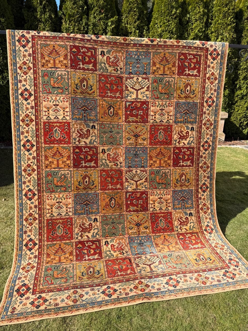 Dywan perski, multikolor, wełna, Niemcy, lata 90., 275x200 cm - 290469