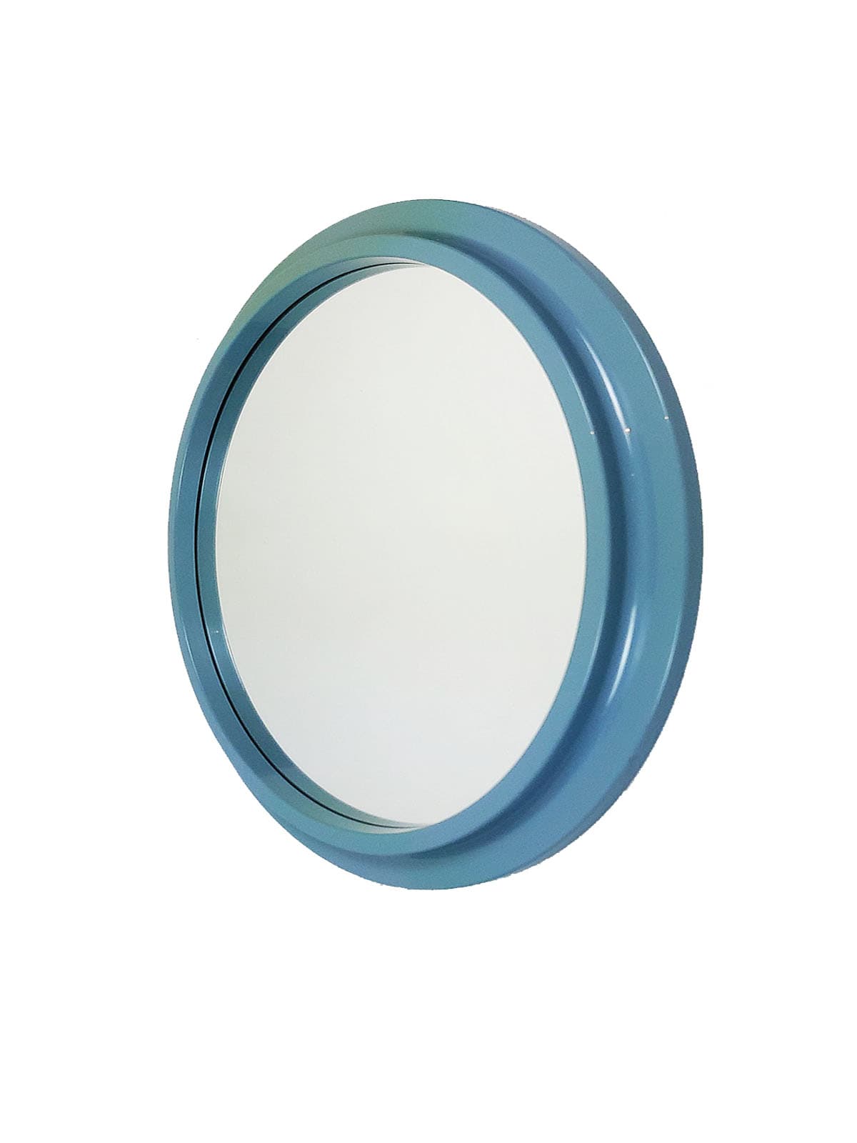 Wall Mirror Space Age, blue, glass, 1970s - 290491