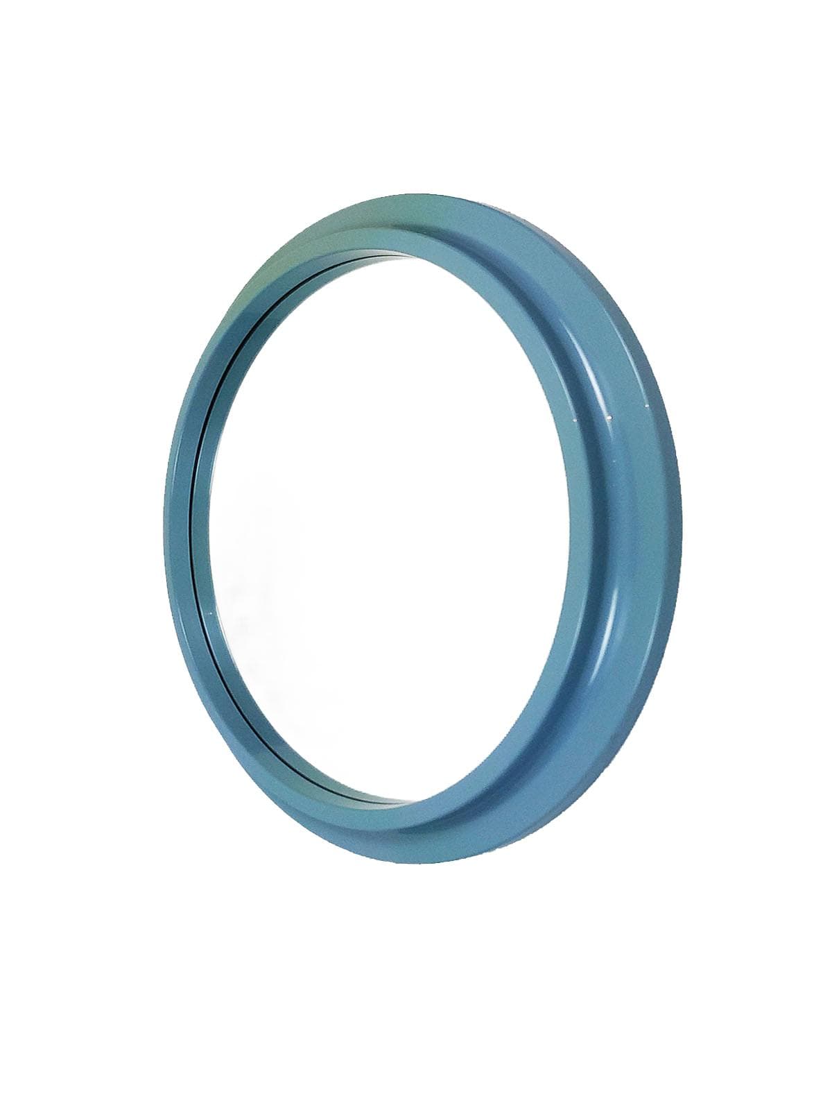 Wall Mirror Space Age, blue, glass, 1970s