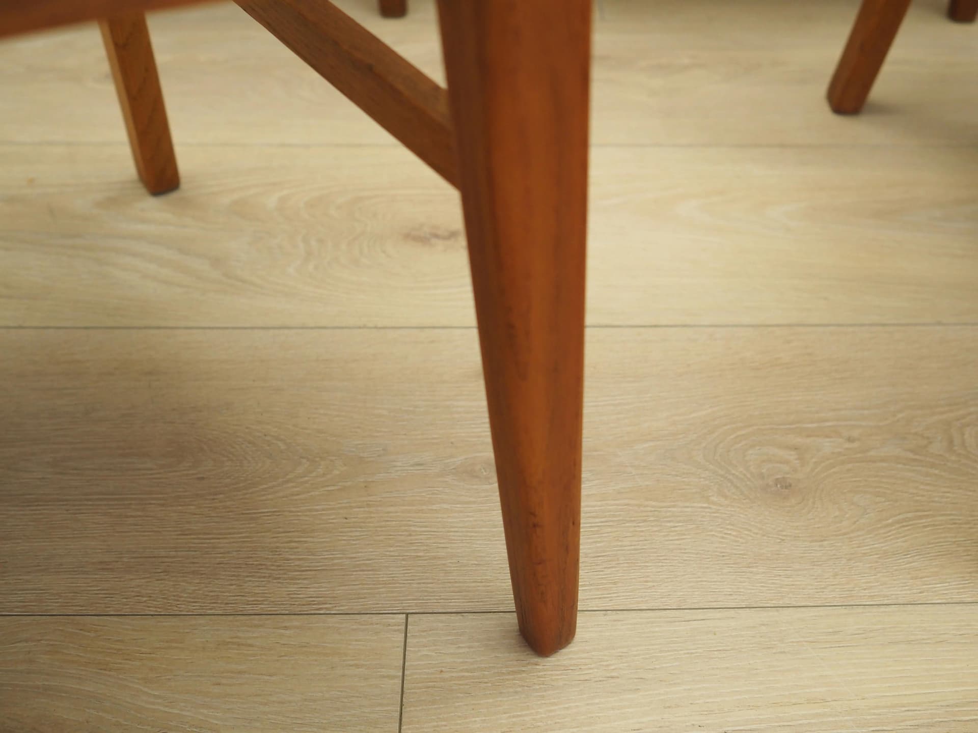 Komplet sześciu krzeseł, teak, szary, Dania, lata 70. - 21423