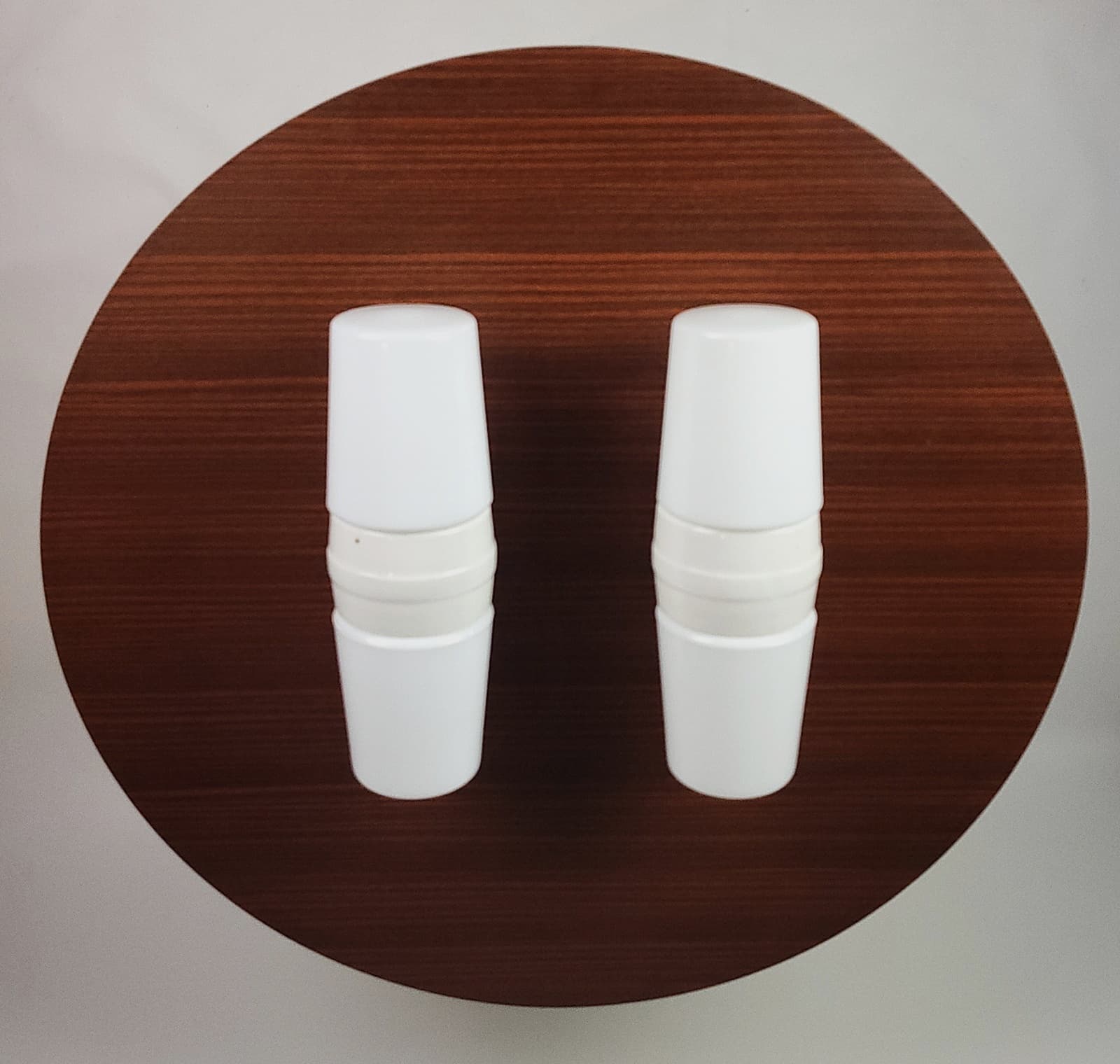 Para kinkietów 6065, biały, porcelana, szkło, proj. S. Bernadotte, Szwecja, lata 70. - 290498