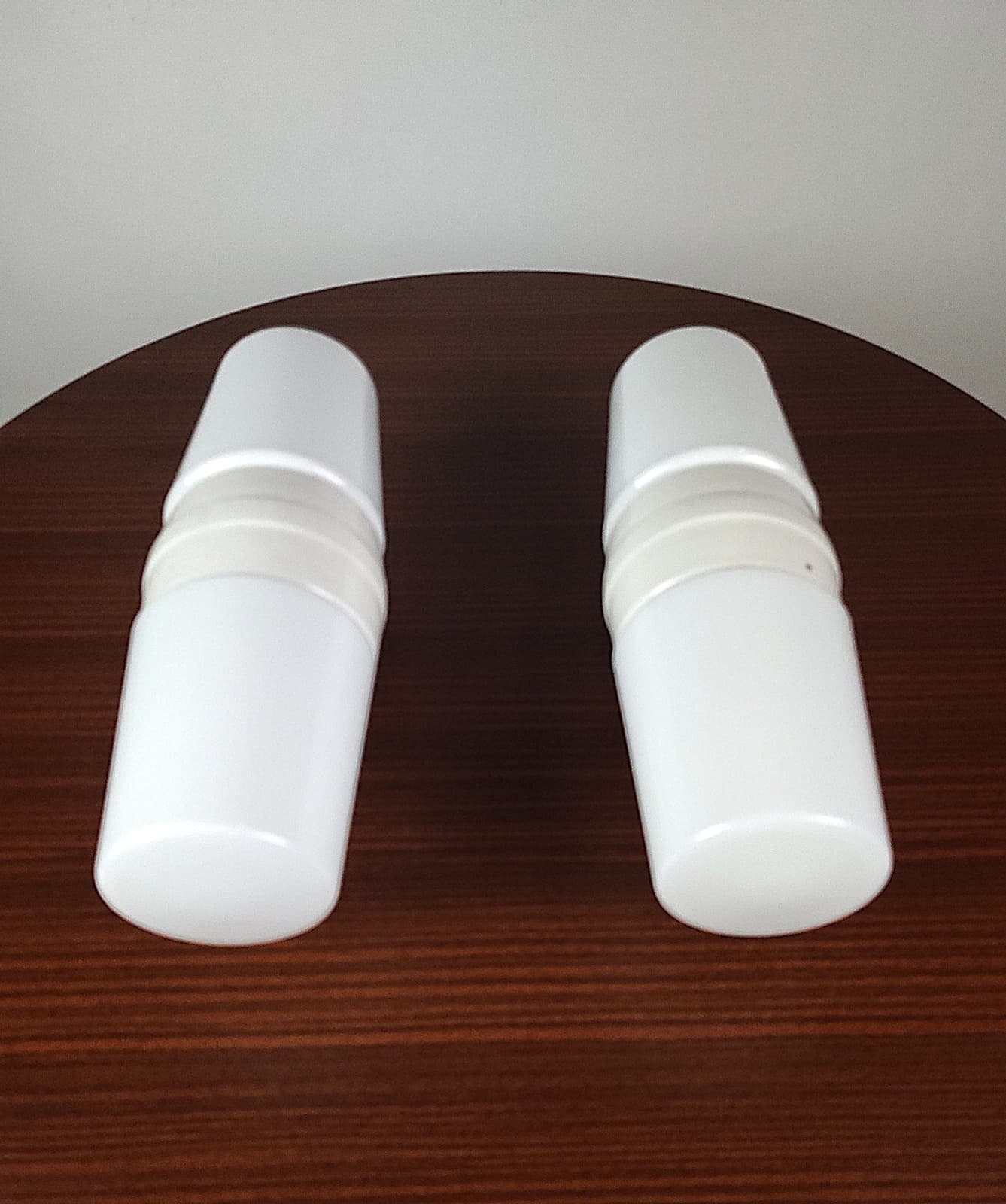 Para kinkietów 6065, biały, porcelana, szkło, proj. S. Bernadotte, Szwecja, lata 70. - 290497