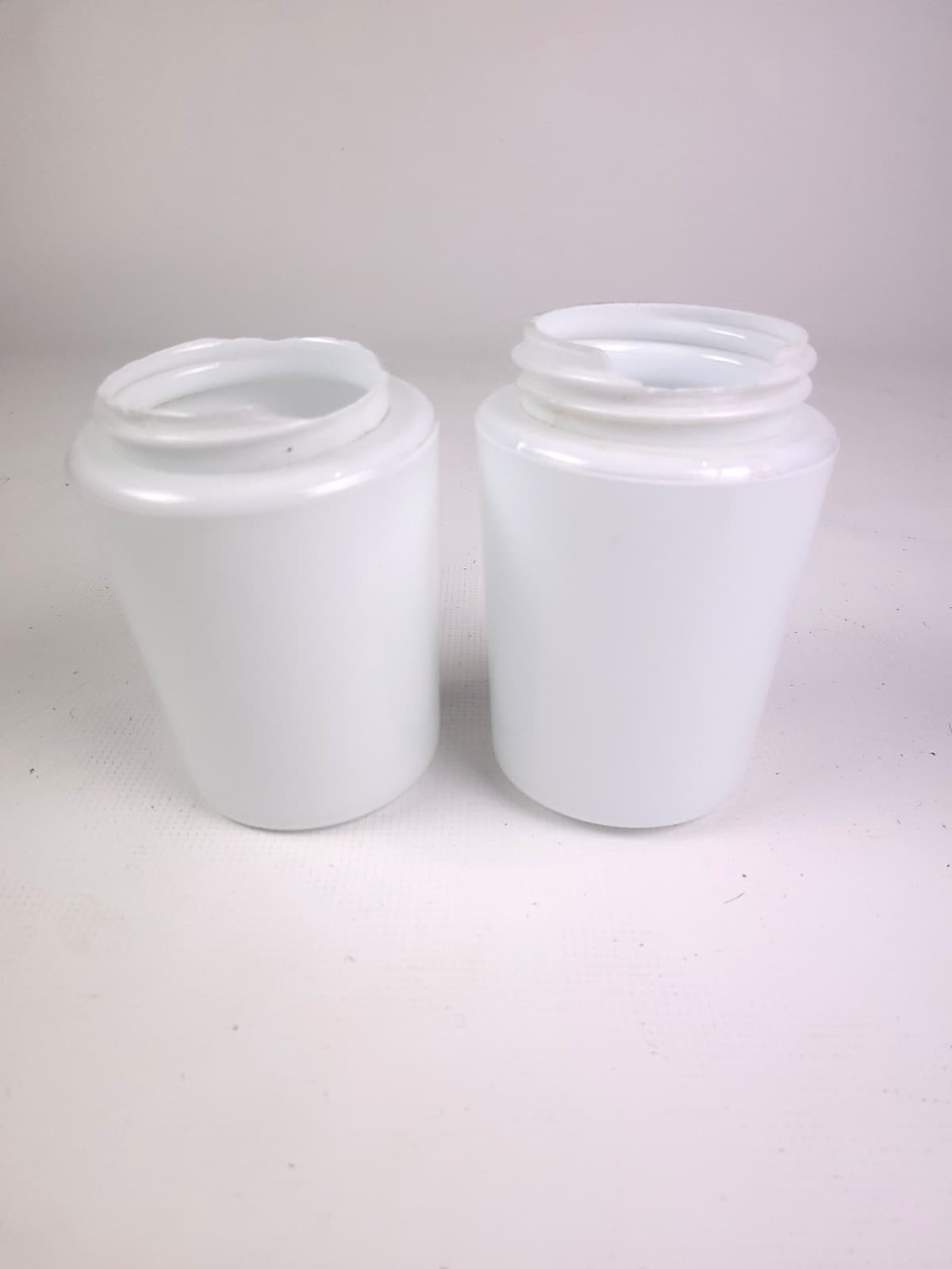 Para kinkietów 6065, biały, porcelana, szkło, proj. S. Bernadotte, Szwecja, lata 70. - 290502