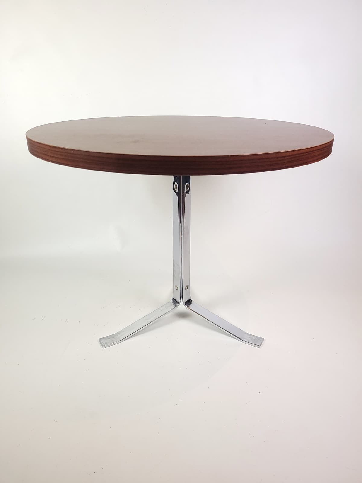 Coffee table, brown rosewood, chrome, 1970s. - 290507