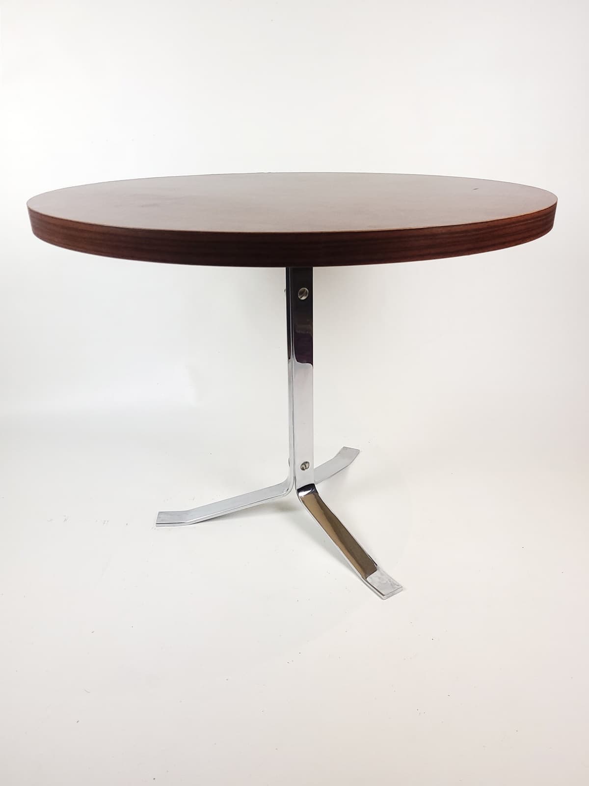 Coffee table, brown rosewood, chrome, 1970s. - 290509