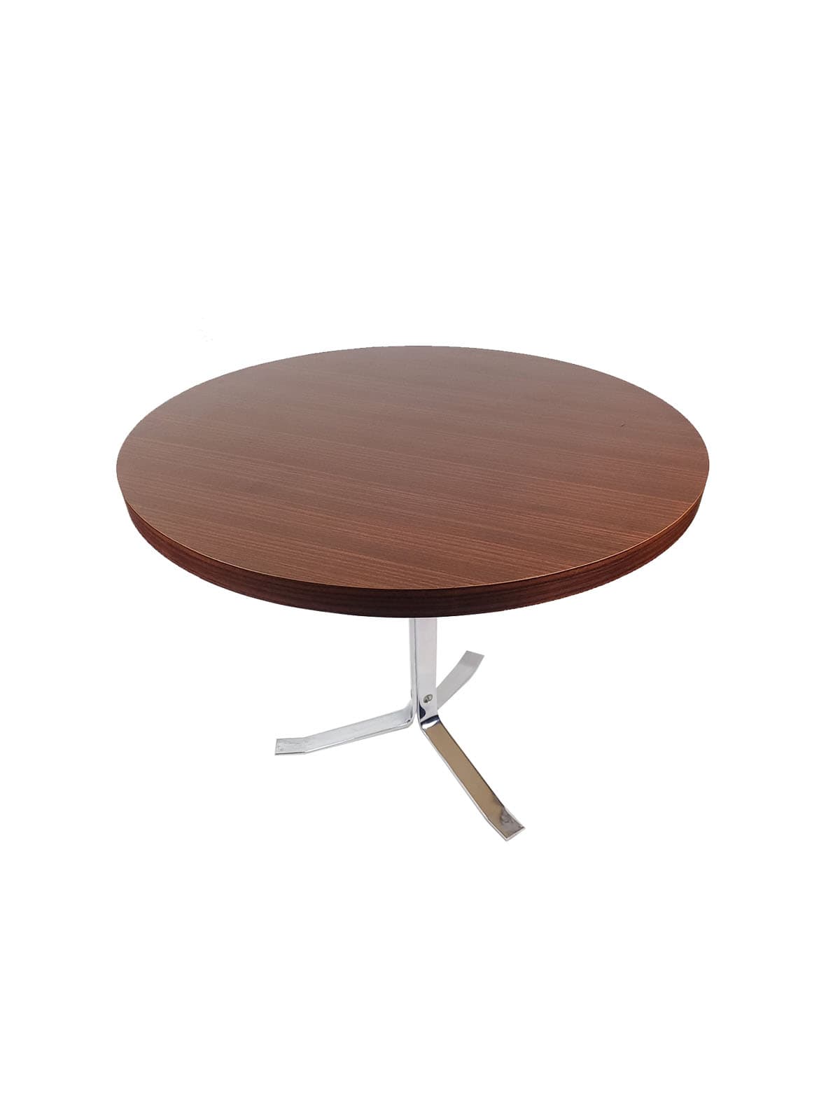 Coffee table, brown rosewood, chrome, 1970s.