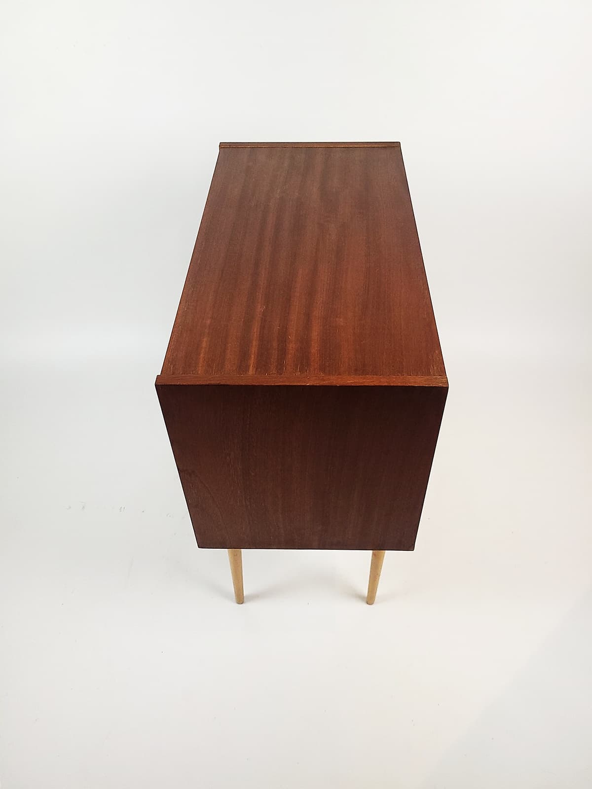 Niciak, drewno brązowy, lata 70. - 290526