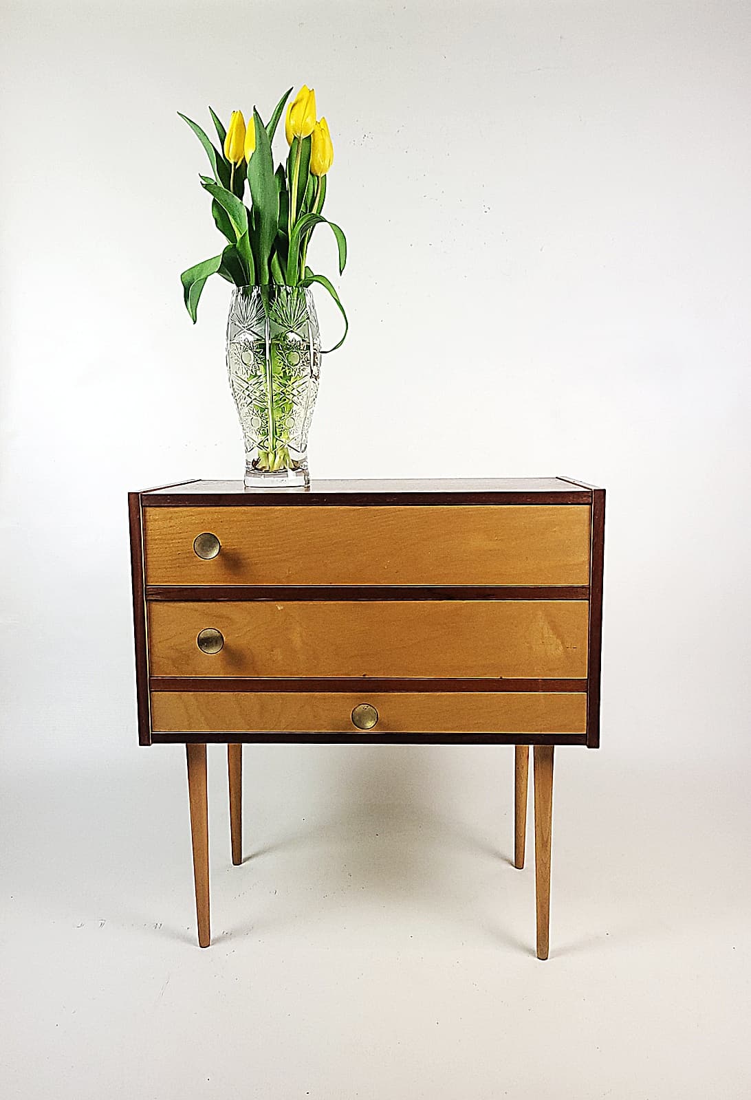 Niciak, drewno brązowy, lata 70. - 290528