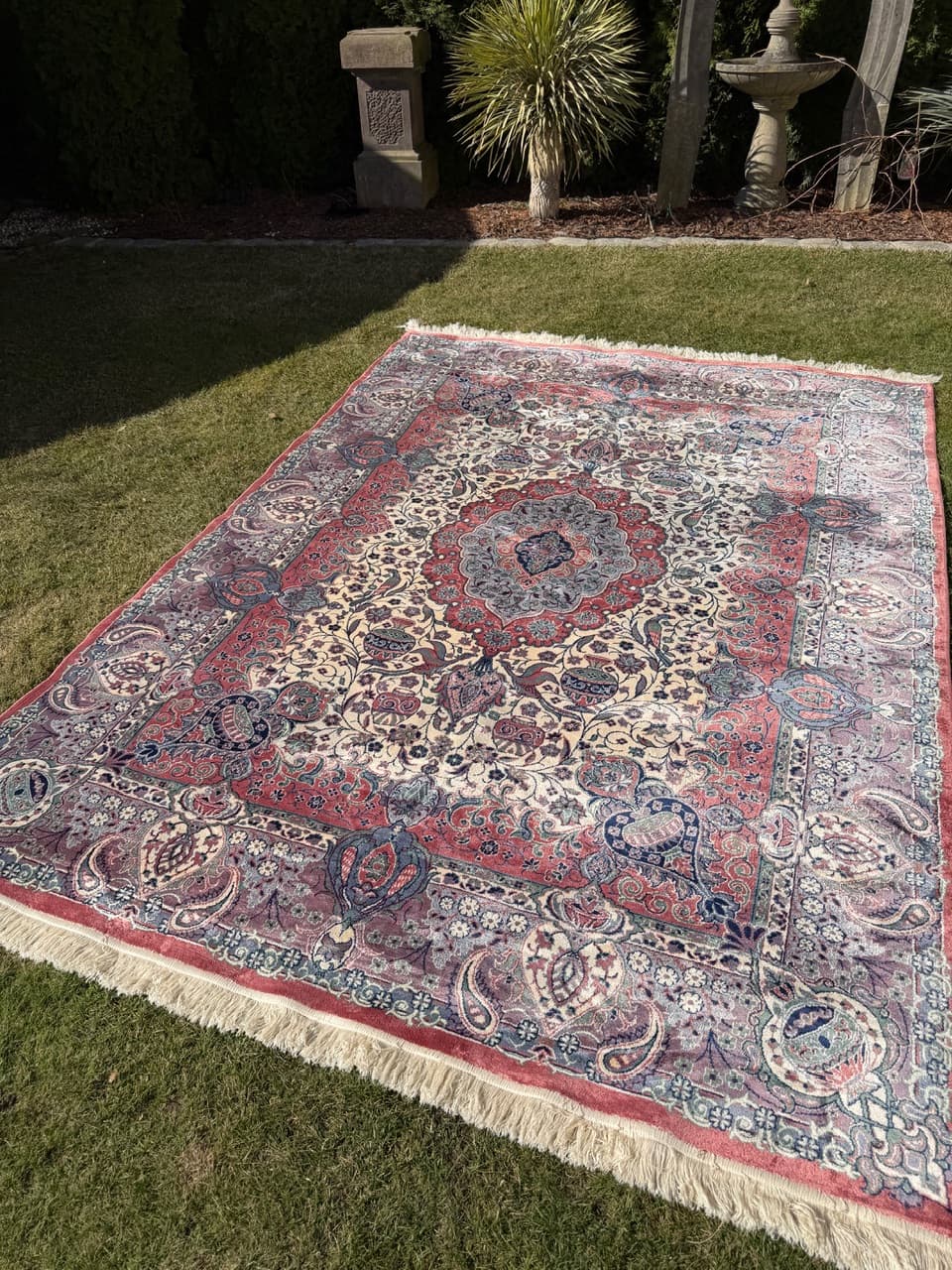 Dywan Rajski Ogród 290x200 cm, multikolor, jedwab belgijski bawełna, Belgia - 290542