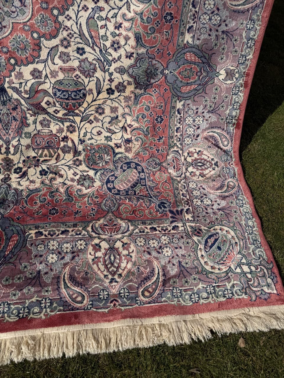 Dywan Rajski Ogród 290x200 cm, multikolor, jedwab belgijski bawełna, Belgia - 290537