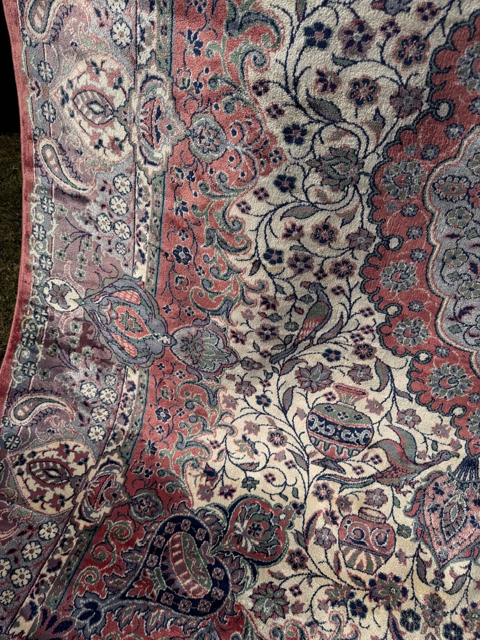 Dywan Rajski Ogród 290x200 cm, multikolor, jedwab belgijski bawełna, Belgia - 290534