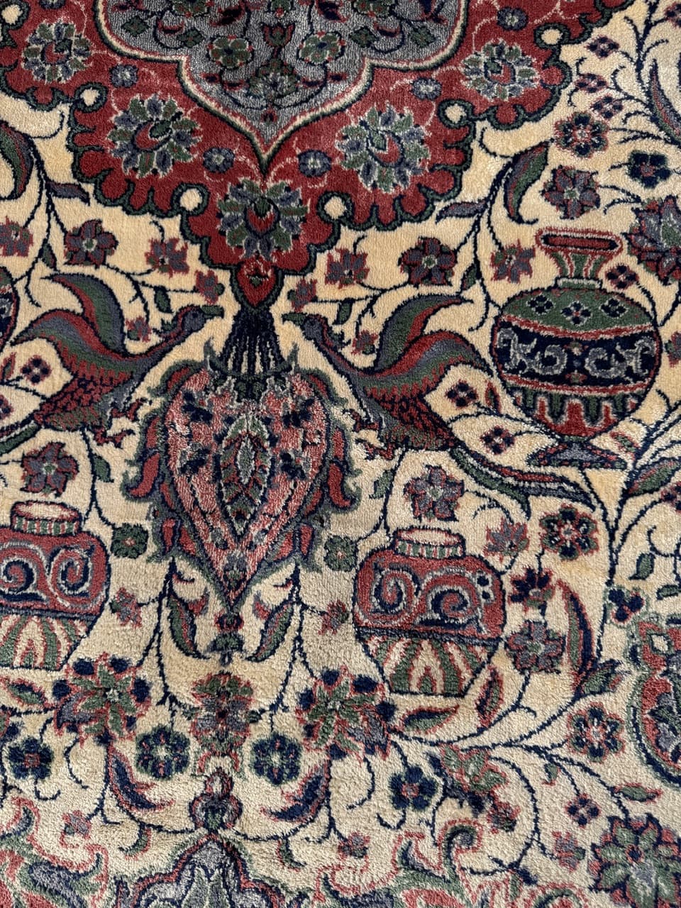 Dywan Rajski Ogród 290x200 cm, multikolor, jedwab belgijski bawełna, Belgia - 290544