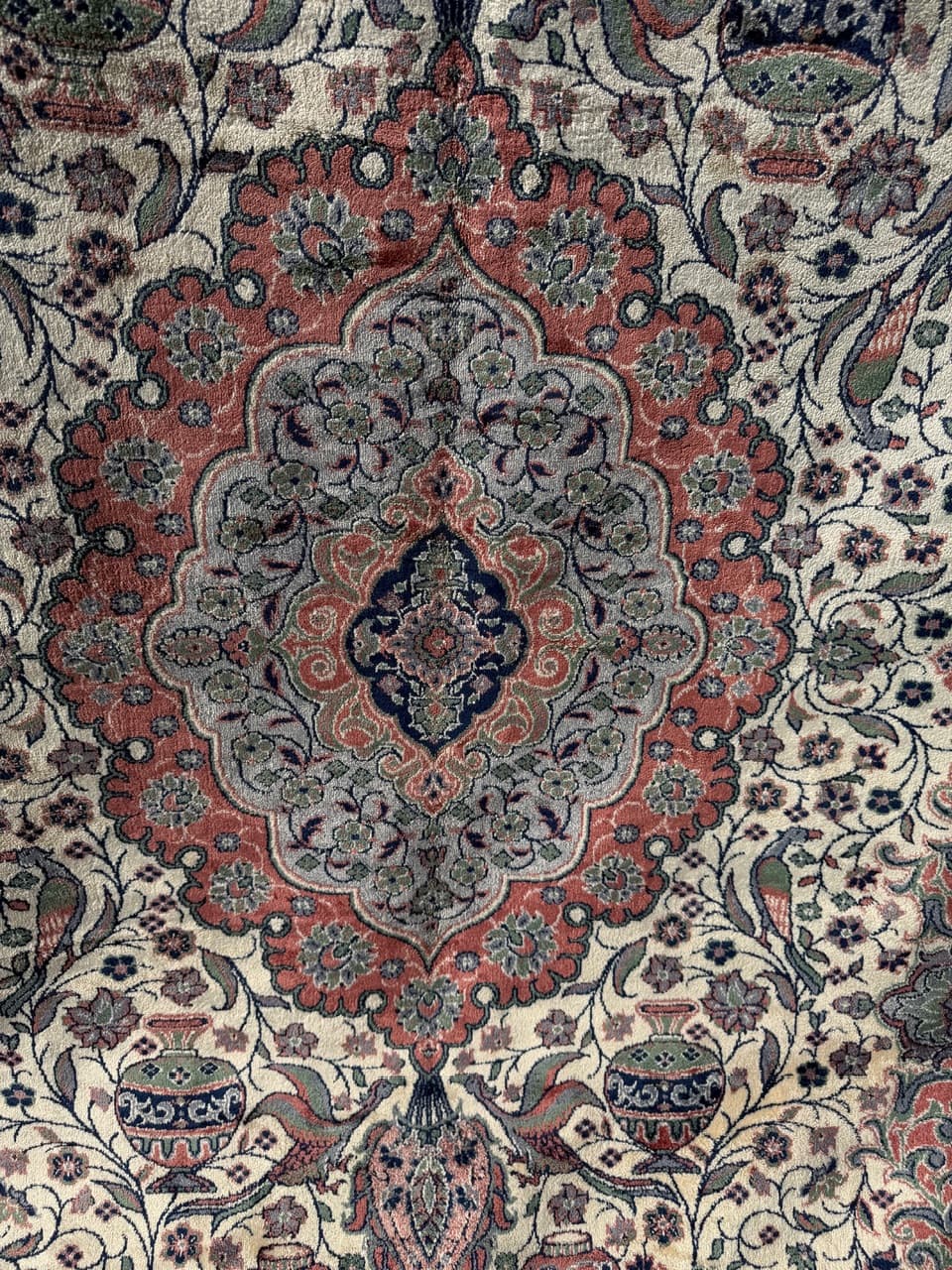 Dywan Rajski Ogród 290x200 cm, multikolor, jedwab belgijski bawełna, Belgia - 290535