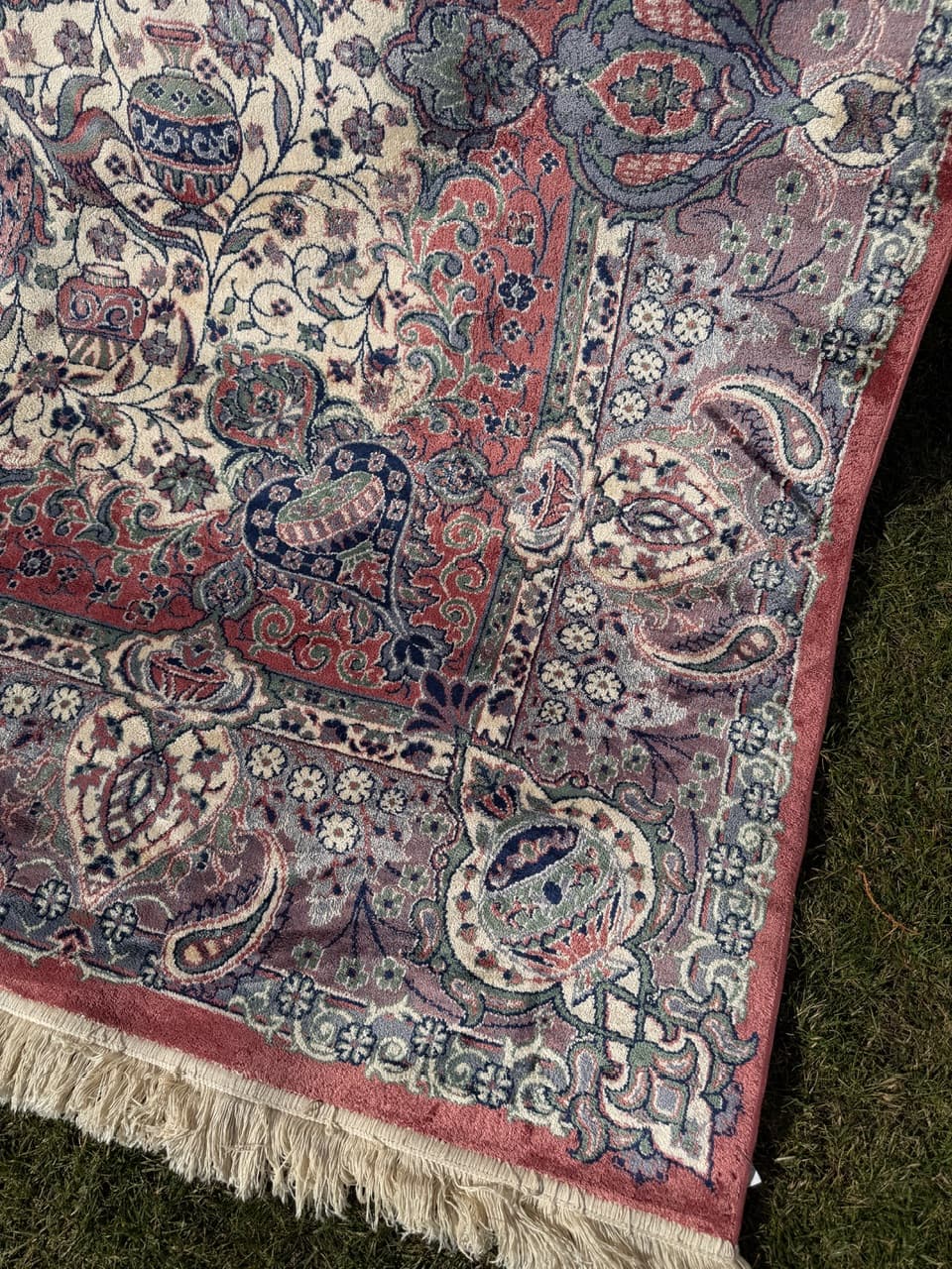 Dywan Rajski Ogród 290x200 cm, multikolor, jedwab belgijski bawełna, Belgia - 290533