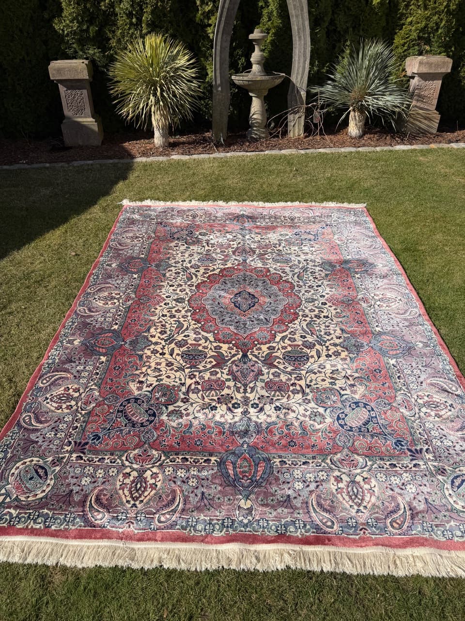 Dywan Rajski Ogród 290x200 cm, multikolor, jedwab belgijski bawełna, Belgia - 290541