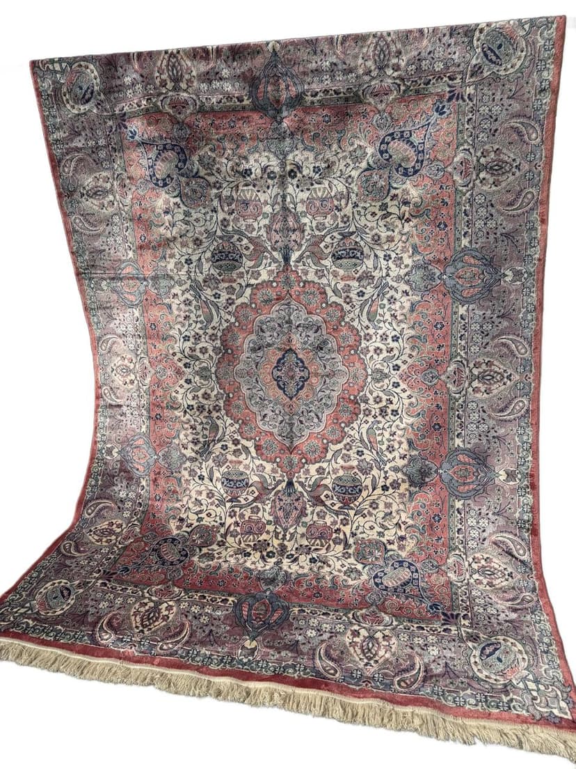 Dywan Rajski Ogród 290x200 cm, multikolor, jedwab belgijski bawełna, Belgia